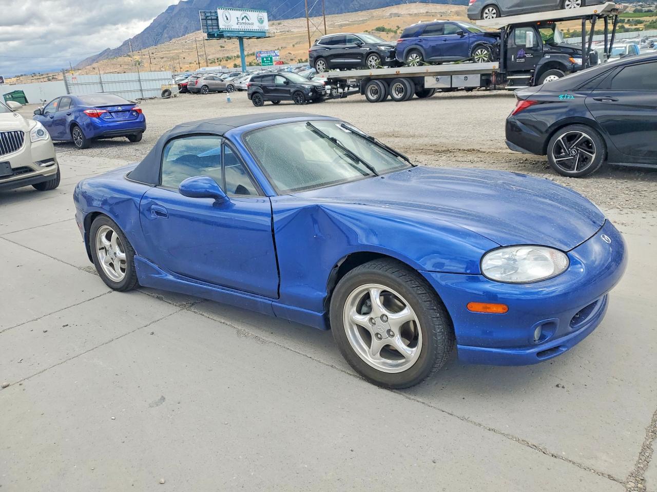 1999 Mazda Mx-5 Miata Blue vin: JM1NB3535X0131049
