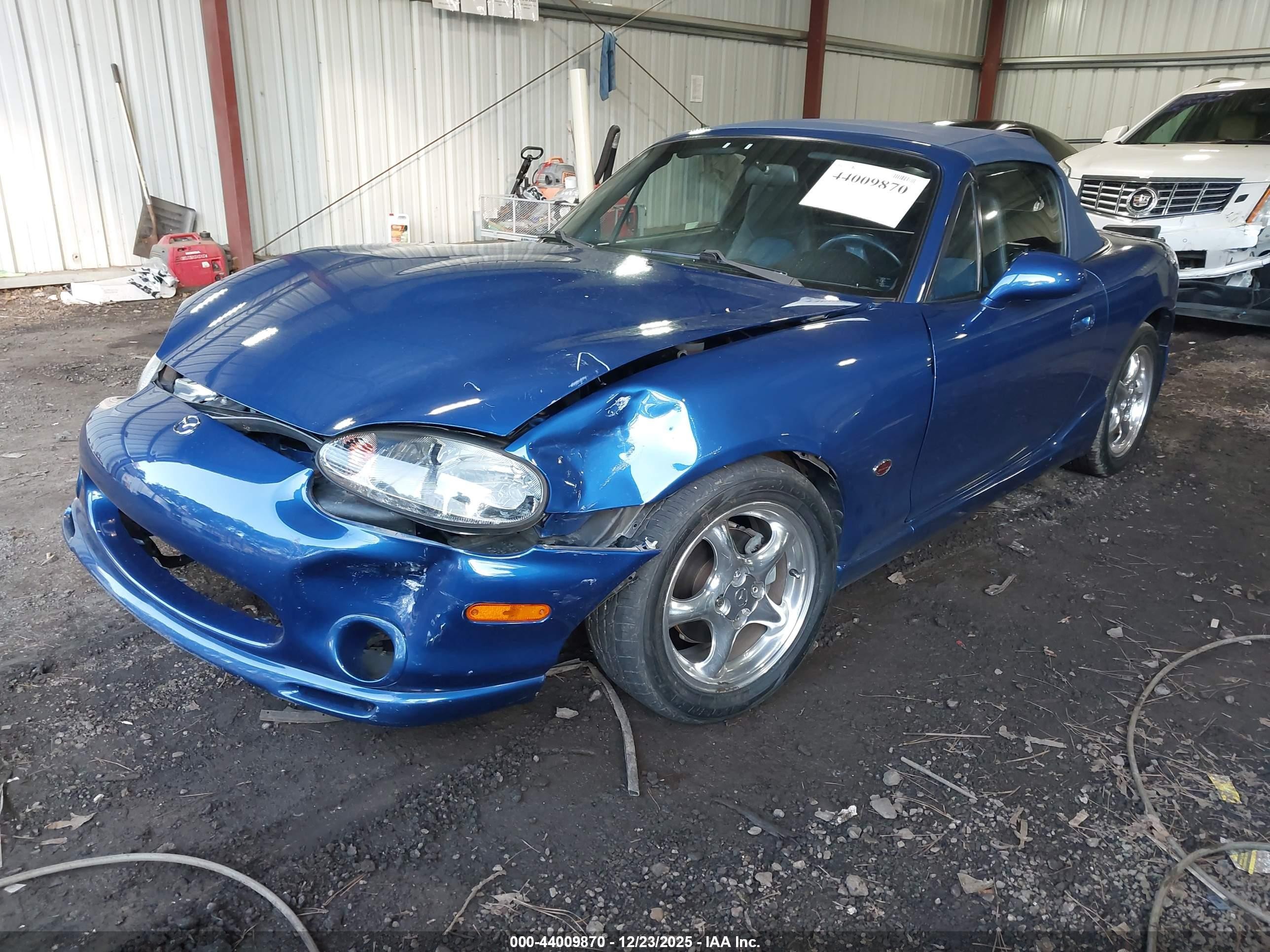 1999 Mazda Mx-5 Miata Leather Pkg/popular Equipment Pkg/sports Pkg/touring Pkg Blue vin: JM1NB3535X0132959