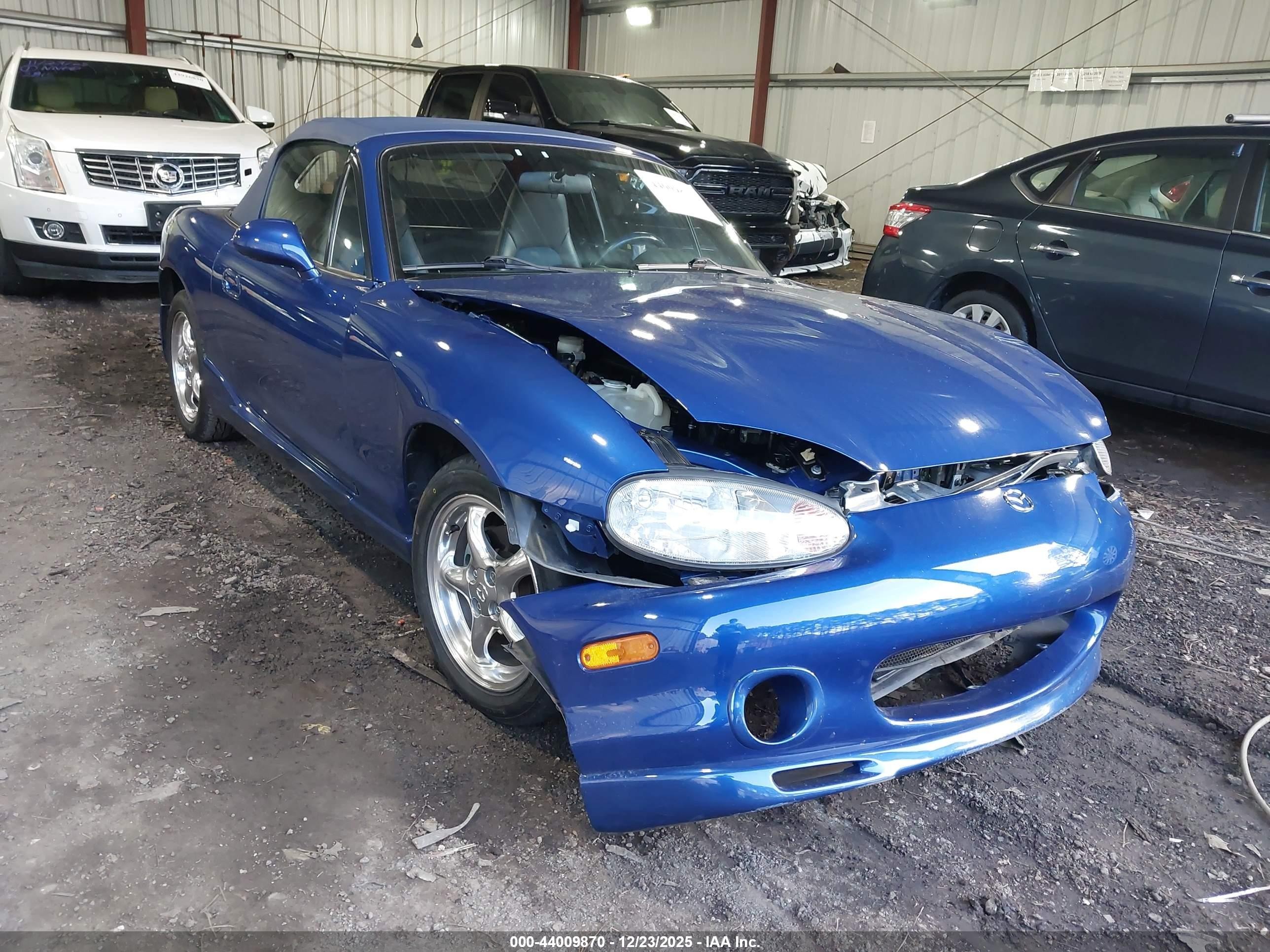 1999 Mazda Mx-5 Miata Leather Pkg/popular Equipment Pkg/sports Pkg/touring Pkg Blue vin: JM1NB3535X0132959