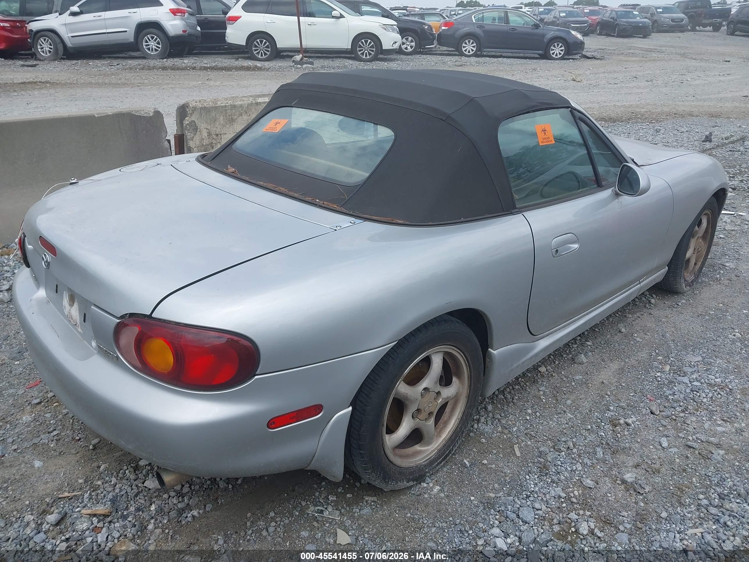 2000 Mazda Mx-5 Miata Ls/special Edition Silver vin: JM1NB3535Y0142103