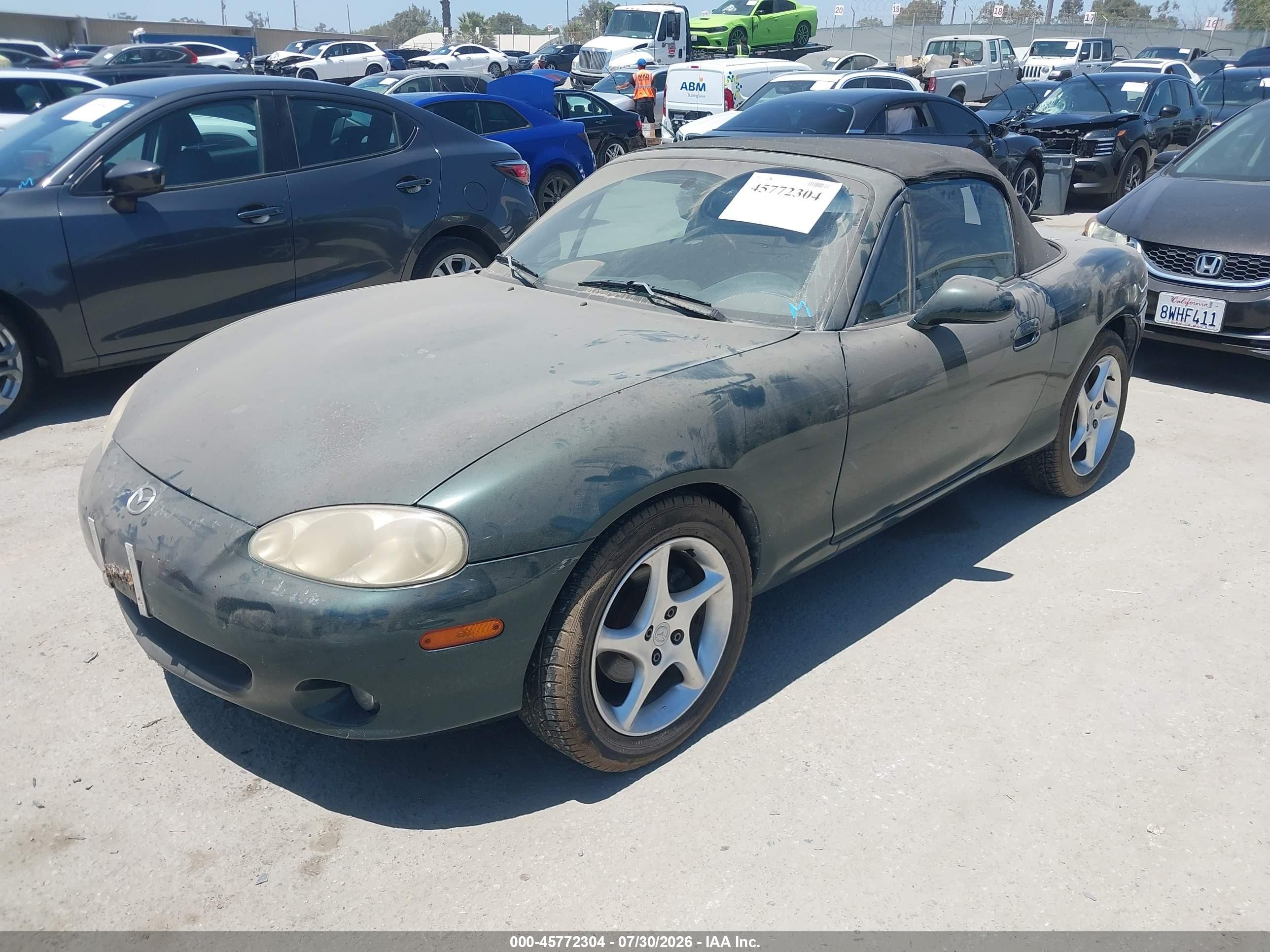 2001 Mazda Mx-5 Miata Ls/special Edition Green vin: JM1NB353610202007