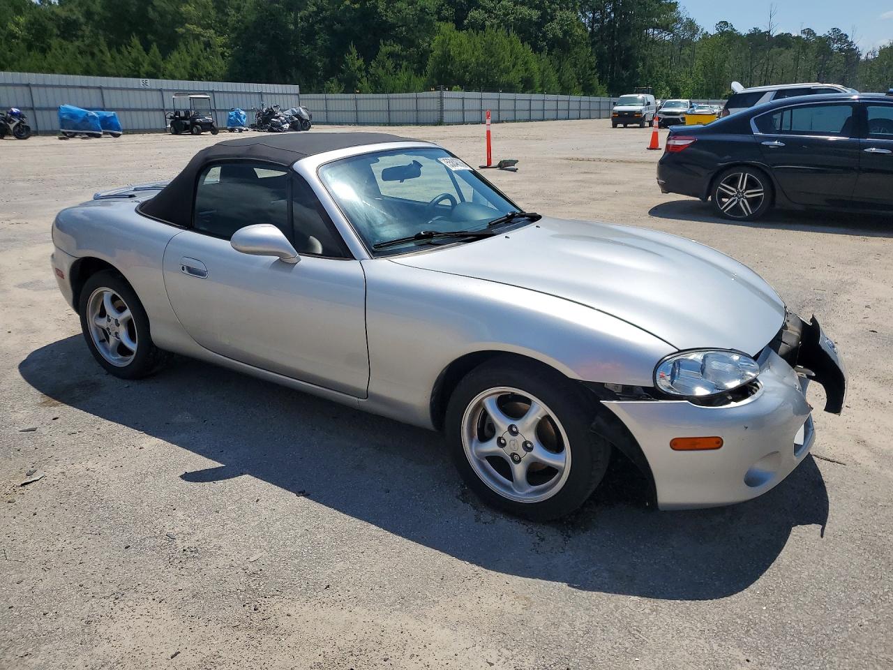 2001 Mazda Mx-5 Miata Base Silver vin: JM1NB353610218370