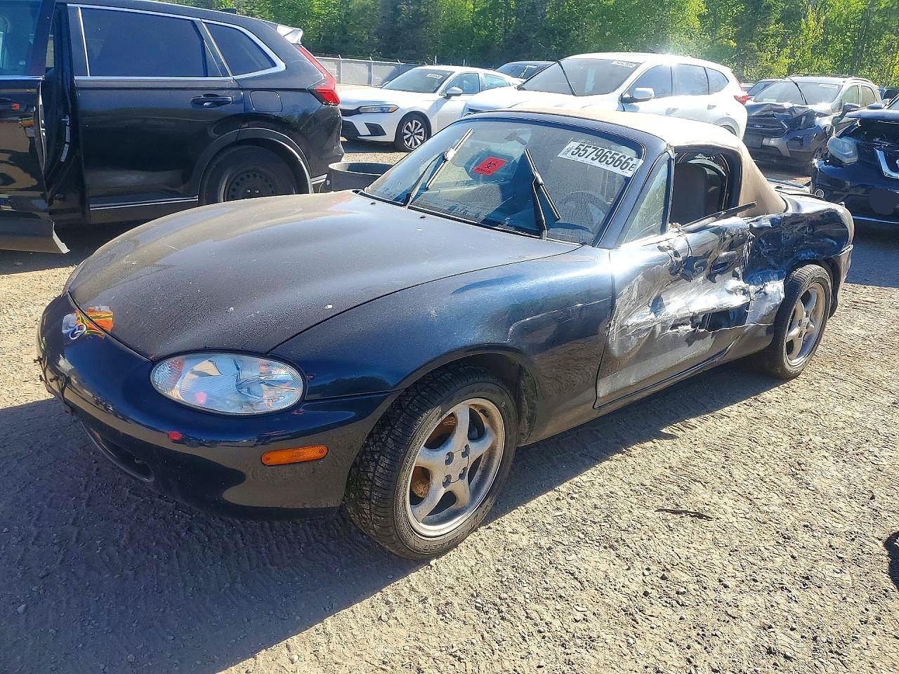 1999 Mazda Mx-5 Miata Blue vin: JM1NB3536X0108847