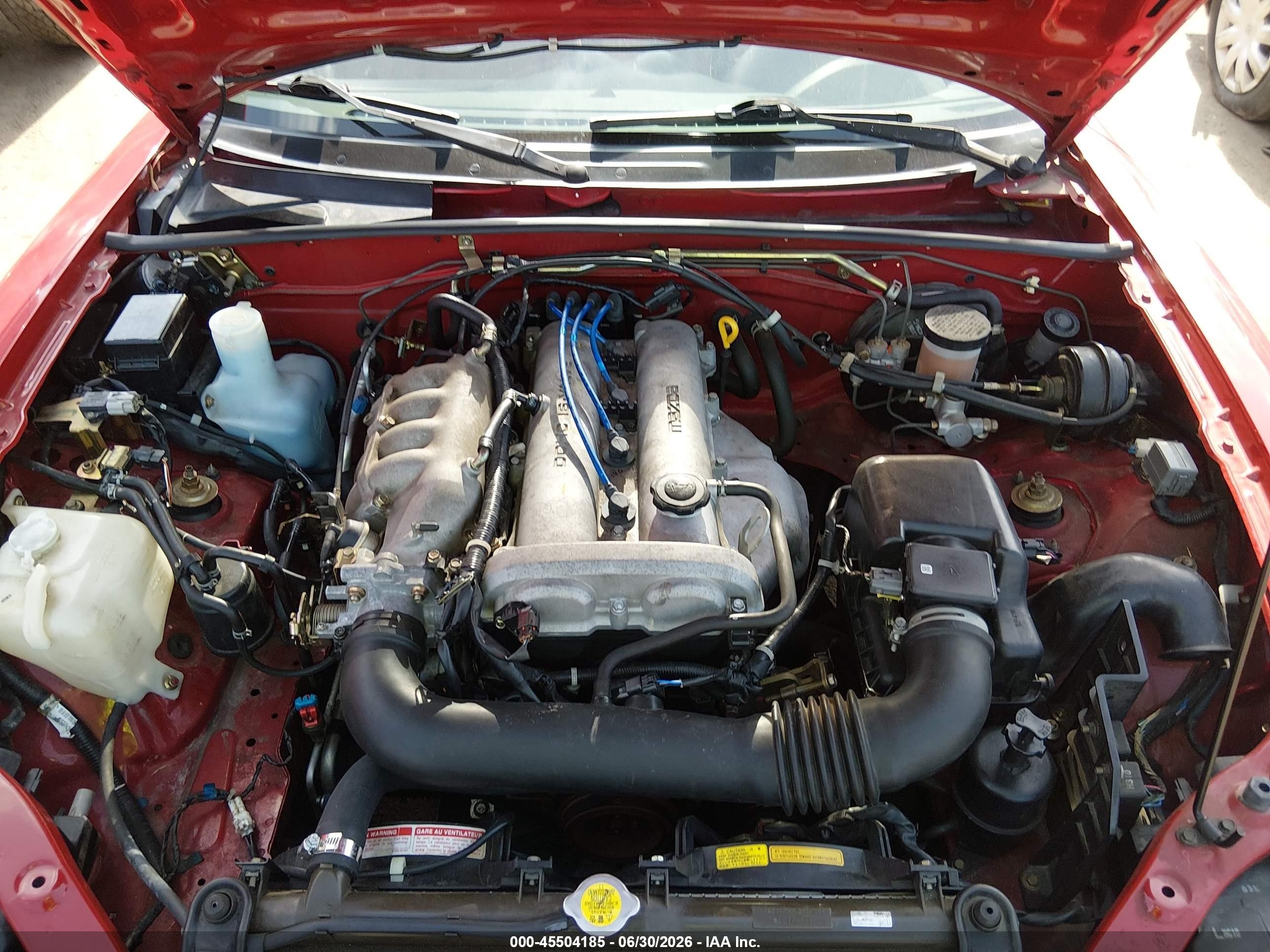 1999 Mazda Mx-5 Miata Leather/leather Pkg/popular Equip/sports Pkg/touring Pkg Red vin: JM1NB3536X0113031