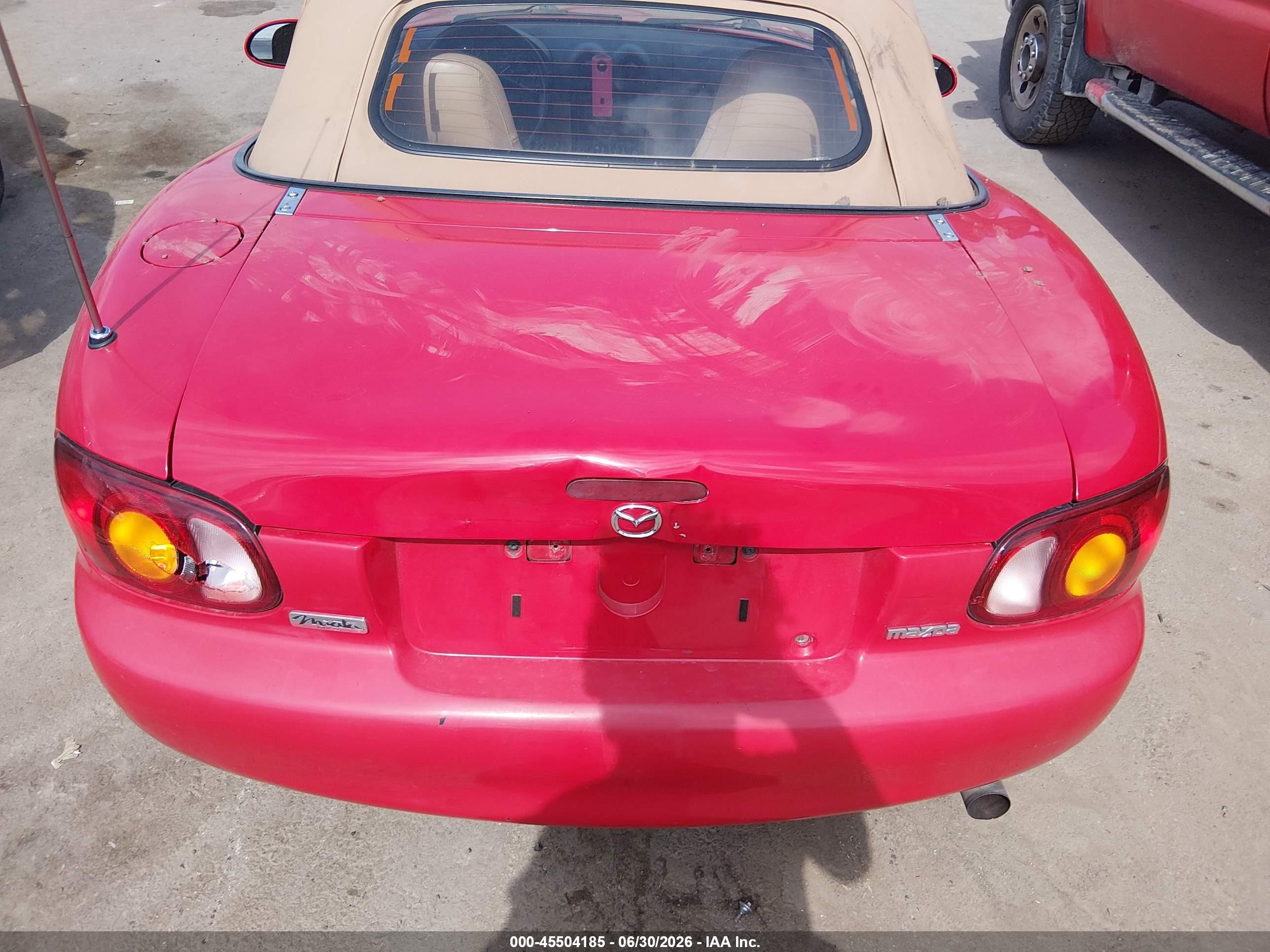 1999 Mazda Mx-5 Miata Leather/leather Pkg/popular Equip/sports Pkg/touring Pkg Red vin: JM1NB3536X0113031