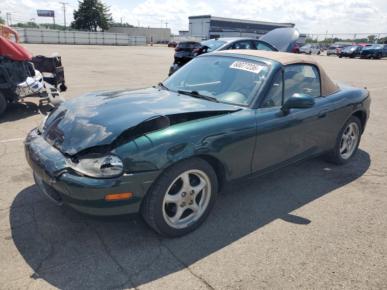 1999 Mazda Mx-5 Miata Green vin: JM1NB3536X0118522