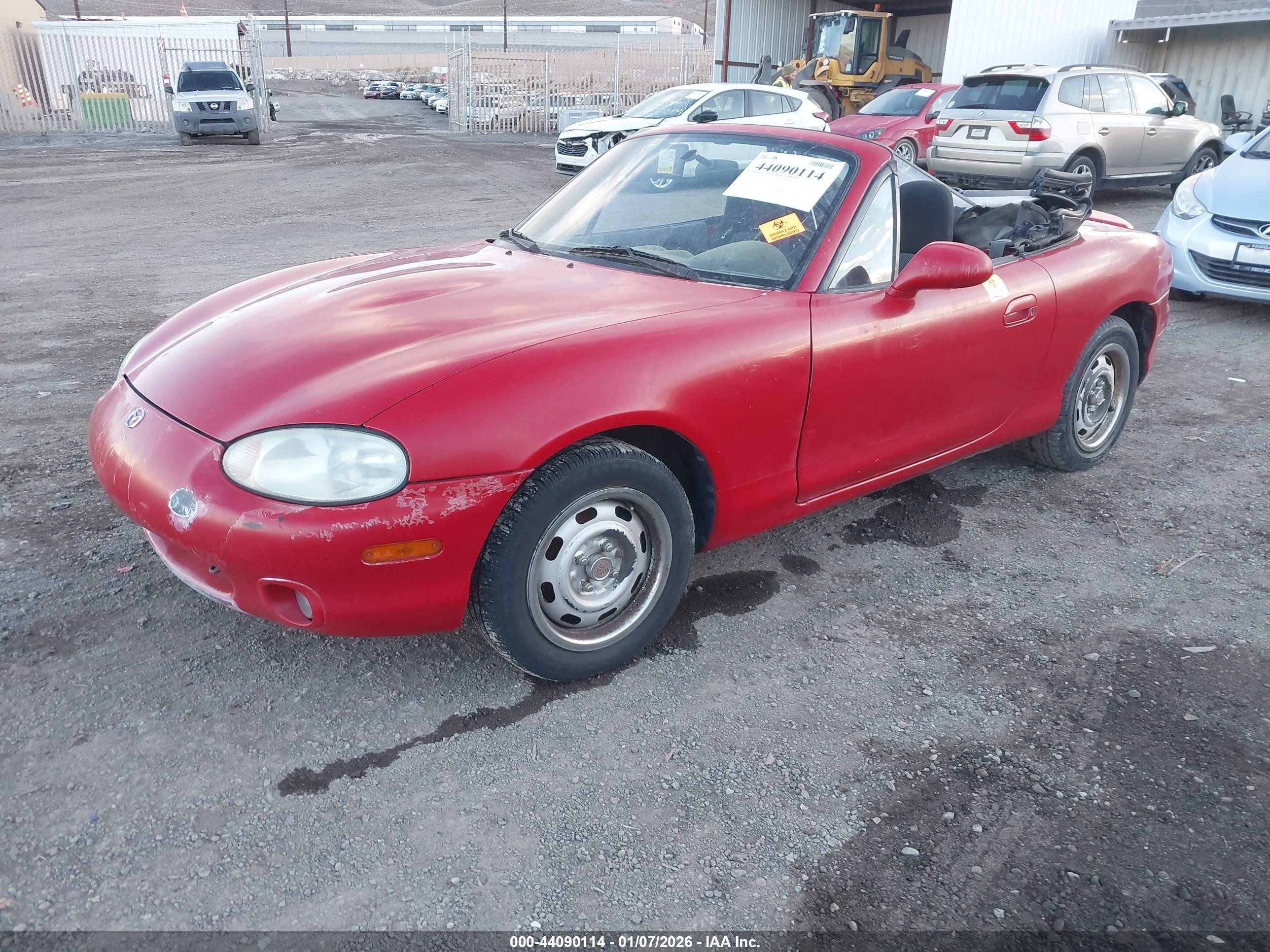 1999 Mazda Mx-5 Miata Leather Pkg/popular Equipment Pkg/sports Pkg/touring Pkg Red vin: JM1NB3536X0137488
