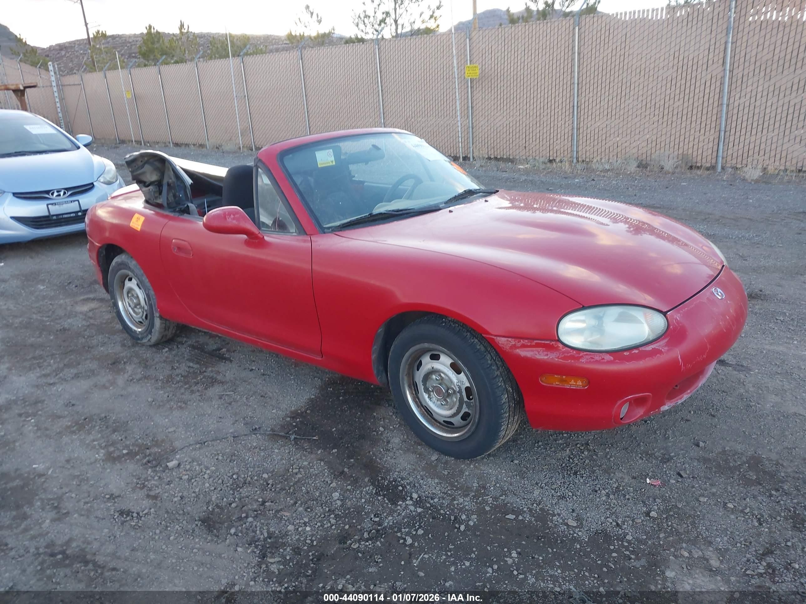 1999 Mazda Mx-5 Miata Leather Pkg/popular Equipment Pkg/sports Pkg/touring Pkg Red vin: JM1NB3536X0137488