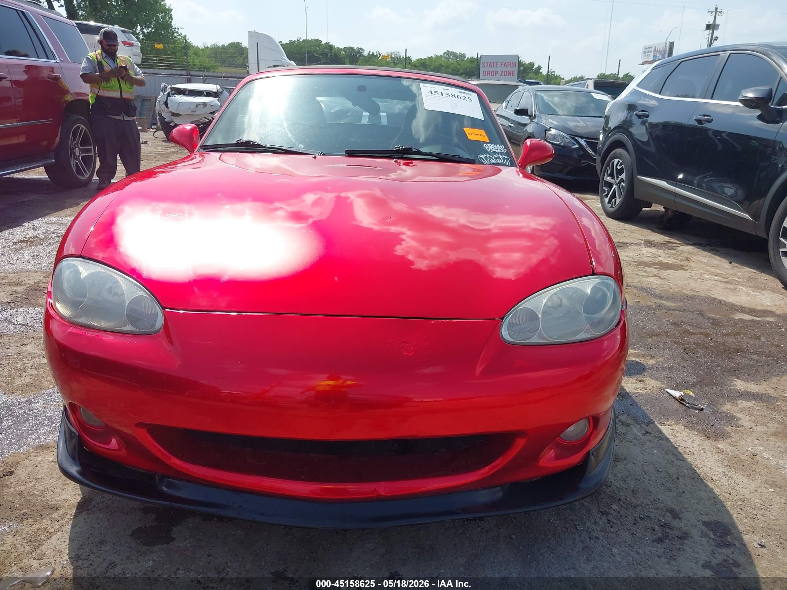 2001 Mazda Mx-5 Miata Ls/special Edition Red vin: JM1NB353710203604