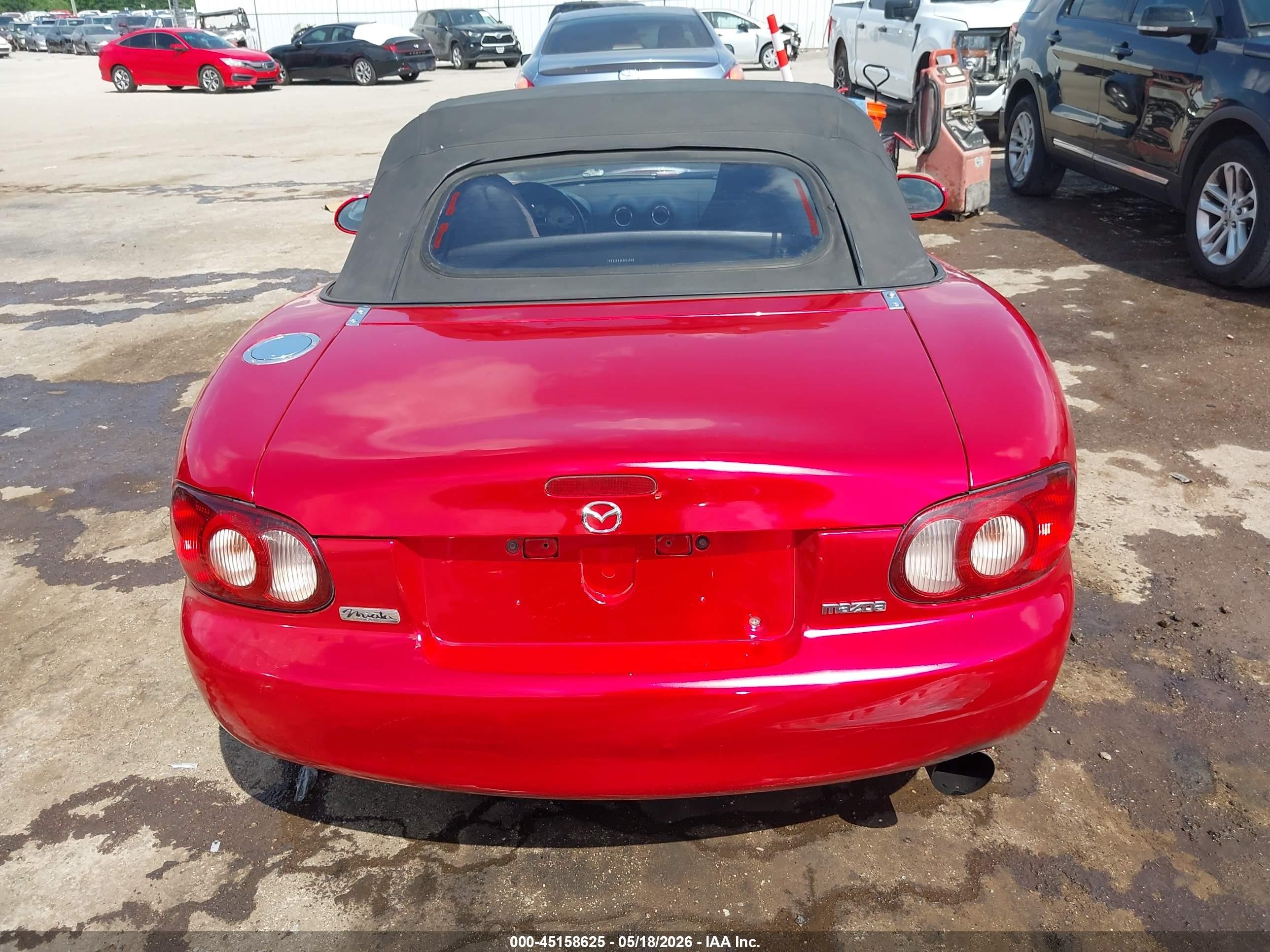 2001 Mazda Mx-5 Miata Ls/special Edition Red vin: JM1NB353710203604