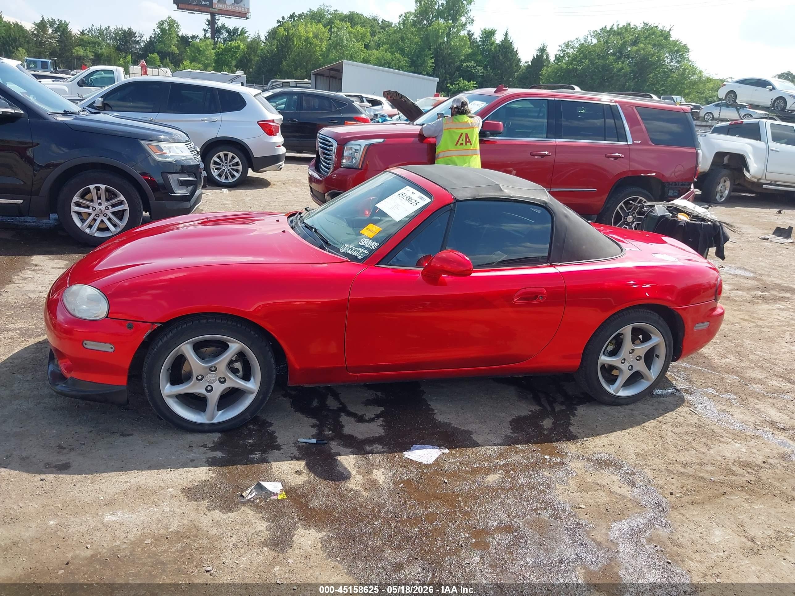 2001 Mazda Mx-5 Miata Ls/special Edition Red vin: JM1NB353710203604
