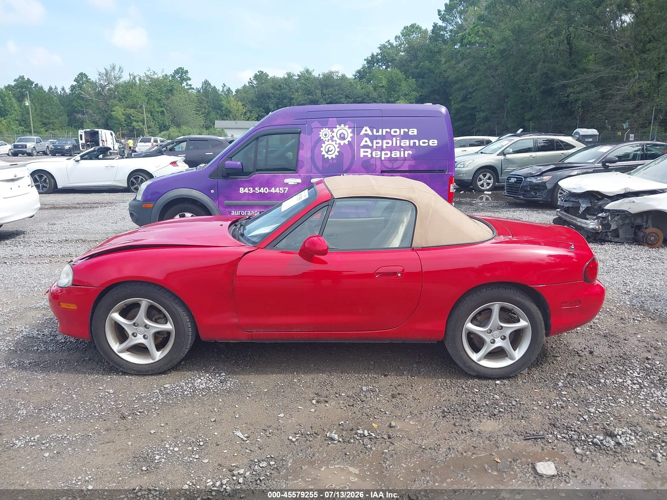 2001 Mazda Mx-5 Miata Ls/special Edition Красный vin: JM1NB353710217843