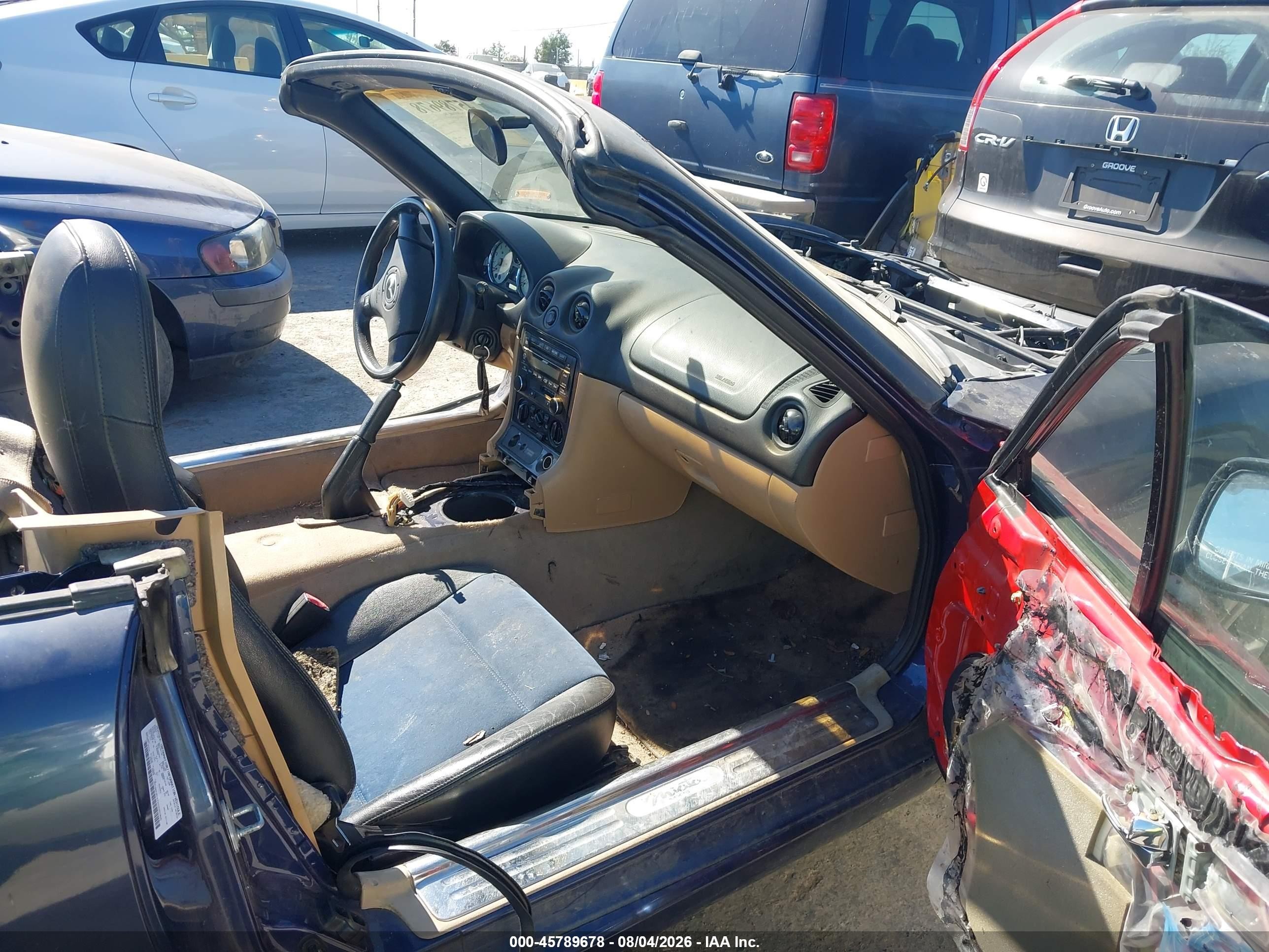 2002 Mazda Mx-5 Miata Cloth/ls/se Blue vin: JM1NB353720220355