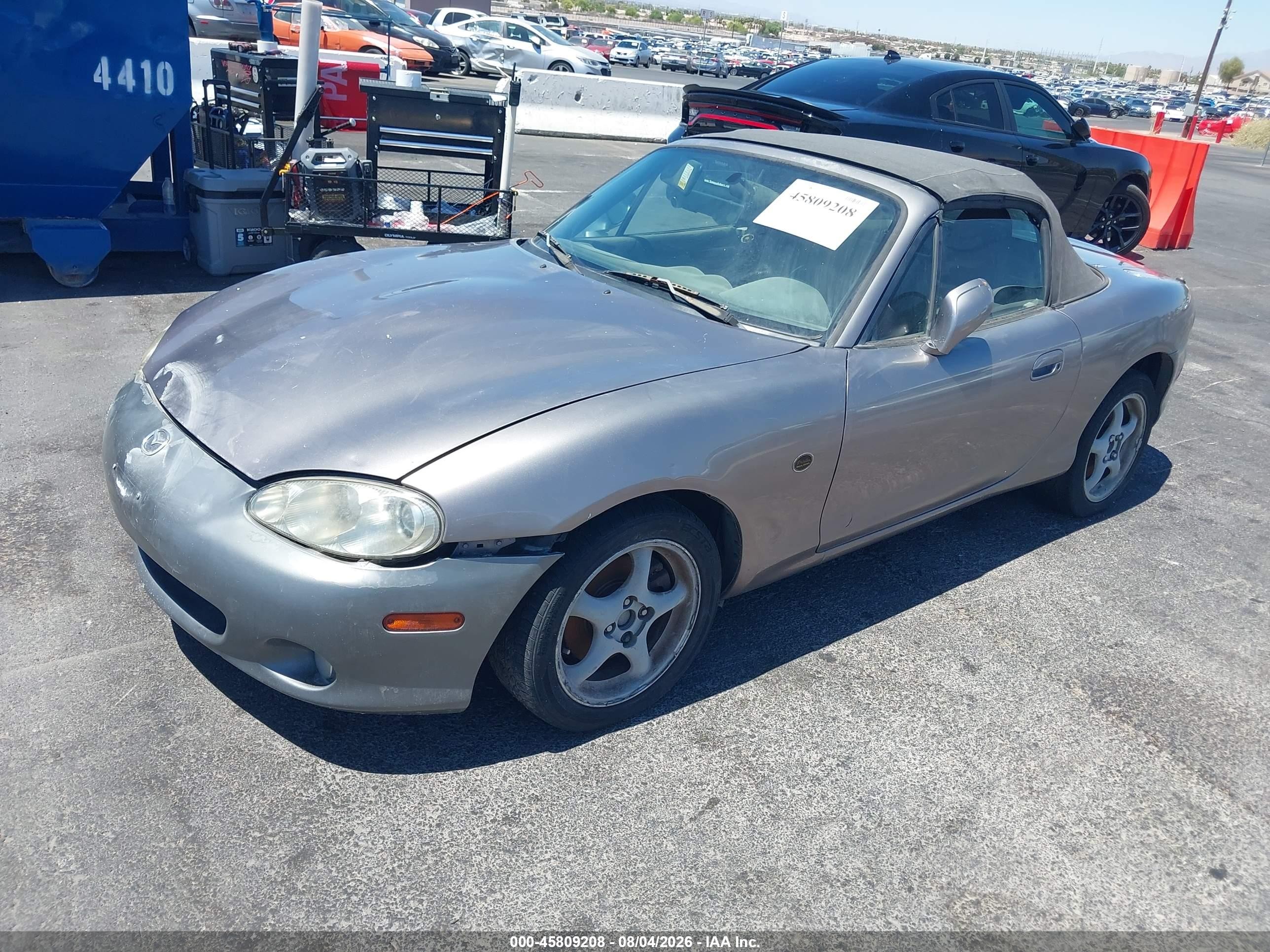 2002 Mazda Mx-5 Miata Cloth/ls/se Gray vin: JM1NB353720226785