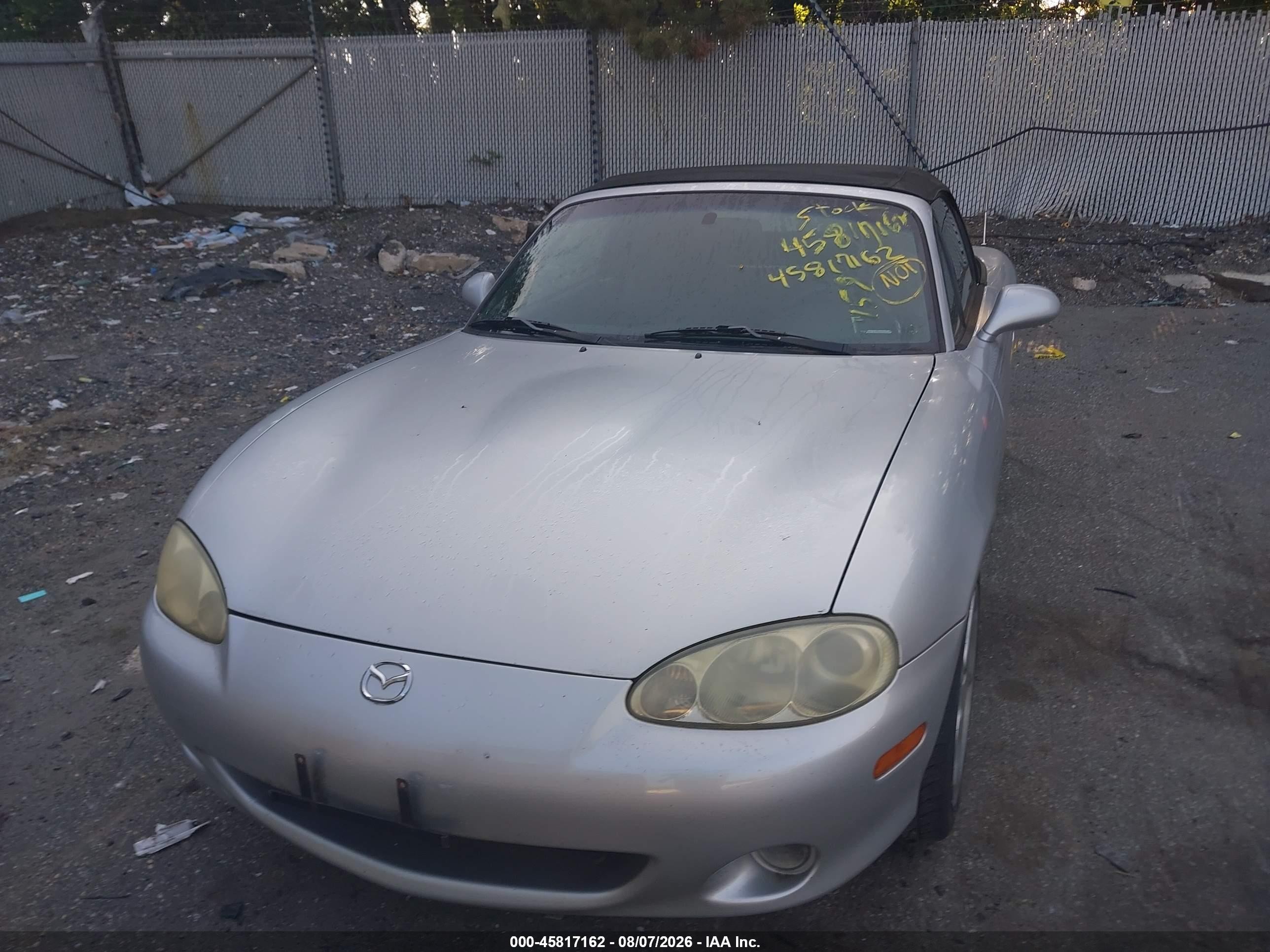 2003 Mazda Mx-5 Miata Cloth/ls/se/shinsen Gray vin: JM1NB353730310056