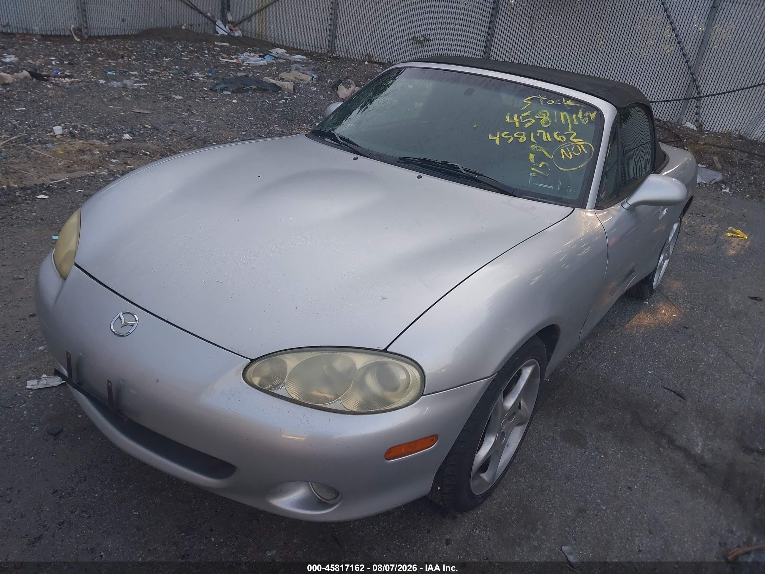 2003 Mazda Mx-5 Miata Cloth/ls/se/shinsen Gray vin: JM1NB353730310056