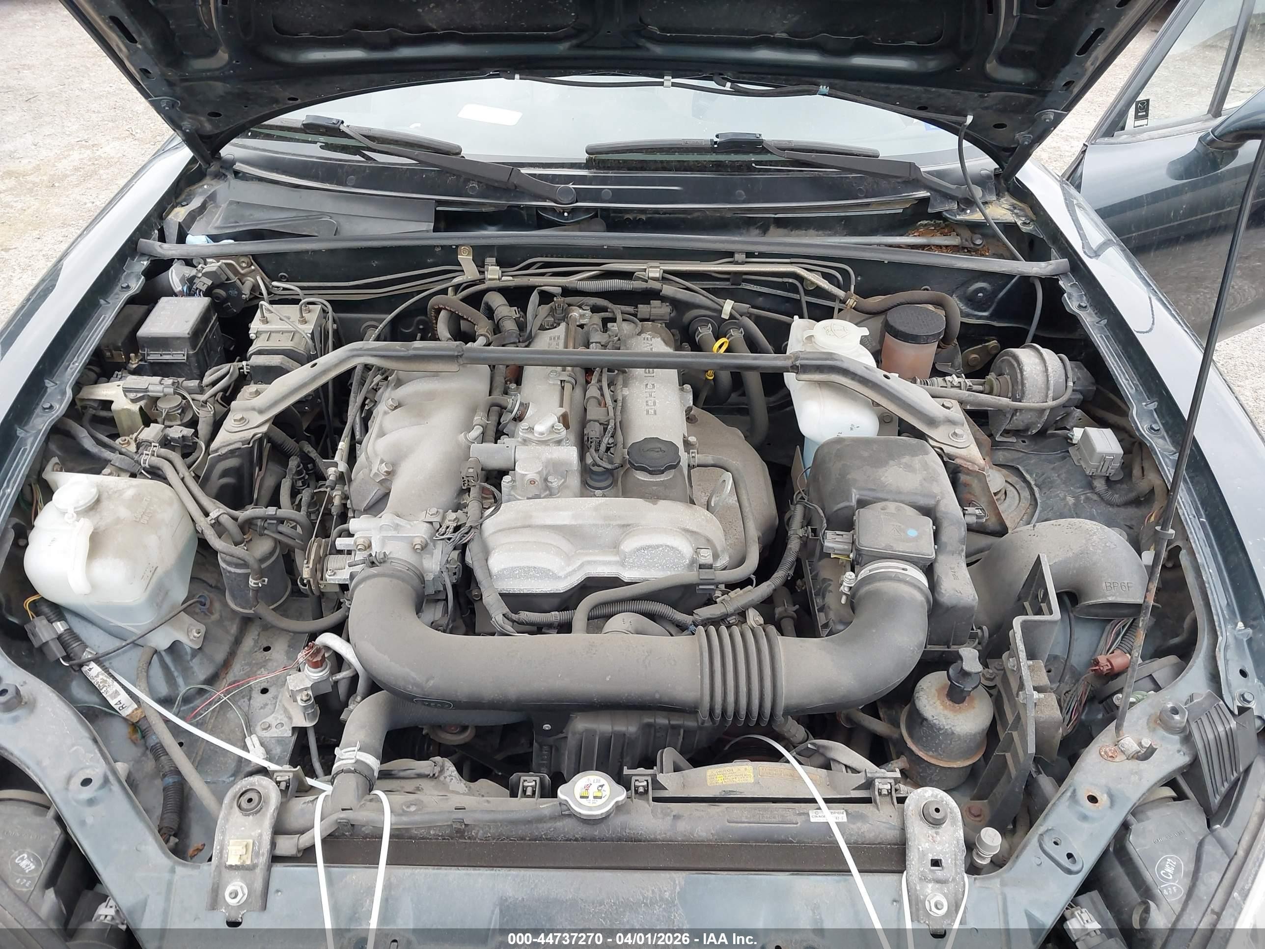 2005 Mazda Mx-5 Miata Ls Blue vin: JM1NB353750410810