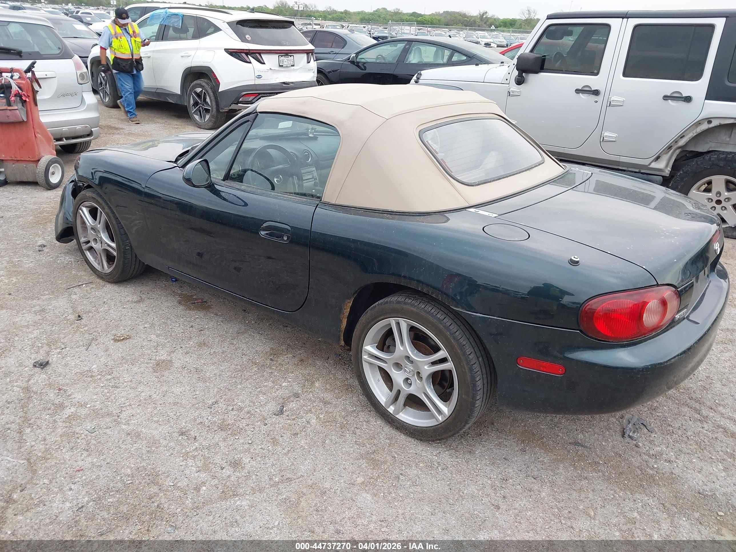 2005 Mazda Mx-5 Miata Ls Blue vin: JM1NB353750410810
