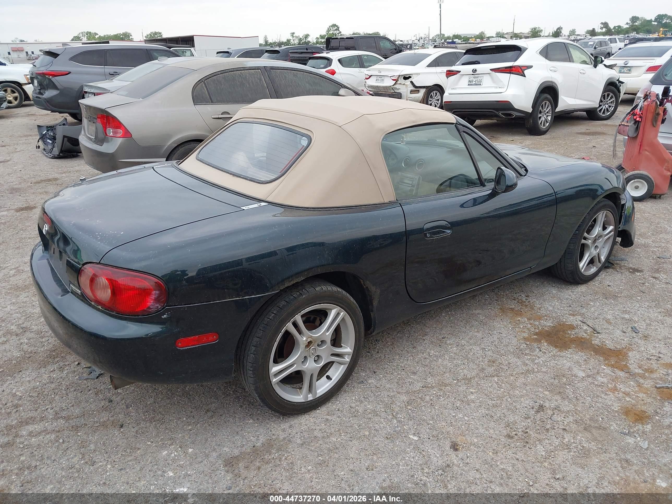2005 Mazda Mx-5 Miata Ls Blue vin: JM1NB353750410810