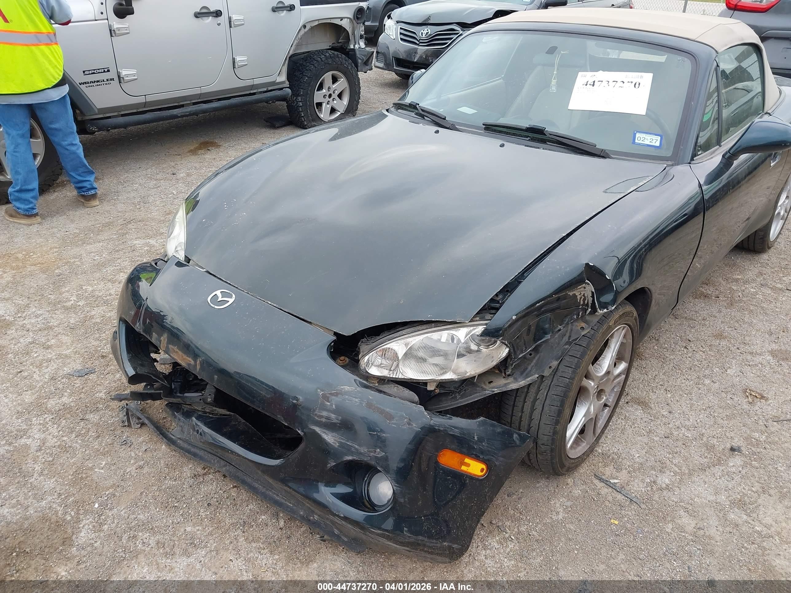 2005 Mazda Mx-5 Miata Ls Blue vin: JM1NB353750410810
