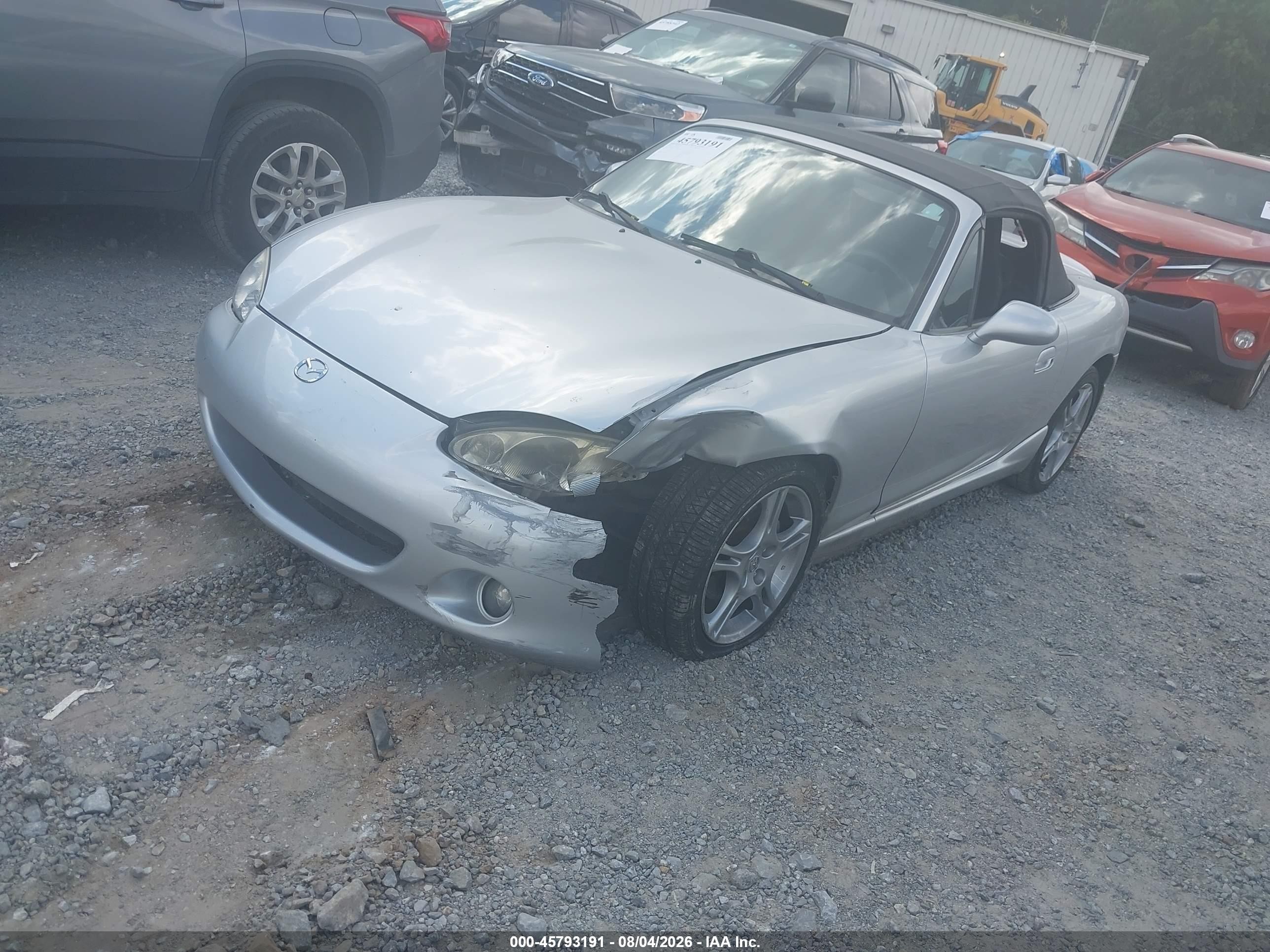 2005 Mazda Mx-5 Miata Cloth Silver vin: JM1NB353750414128