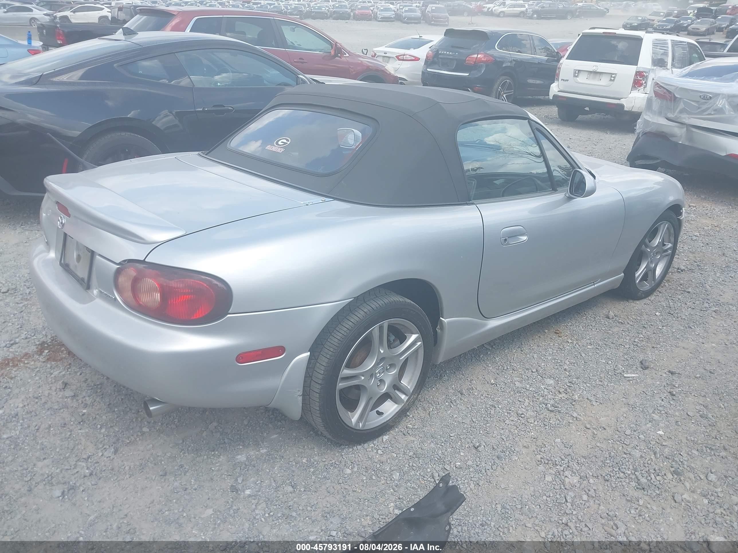 2005 Mazda Mx-5 Miata Cloth Silver vin: JM1NB353750414128