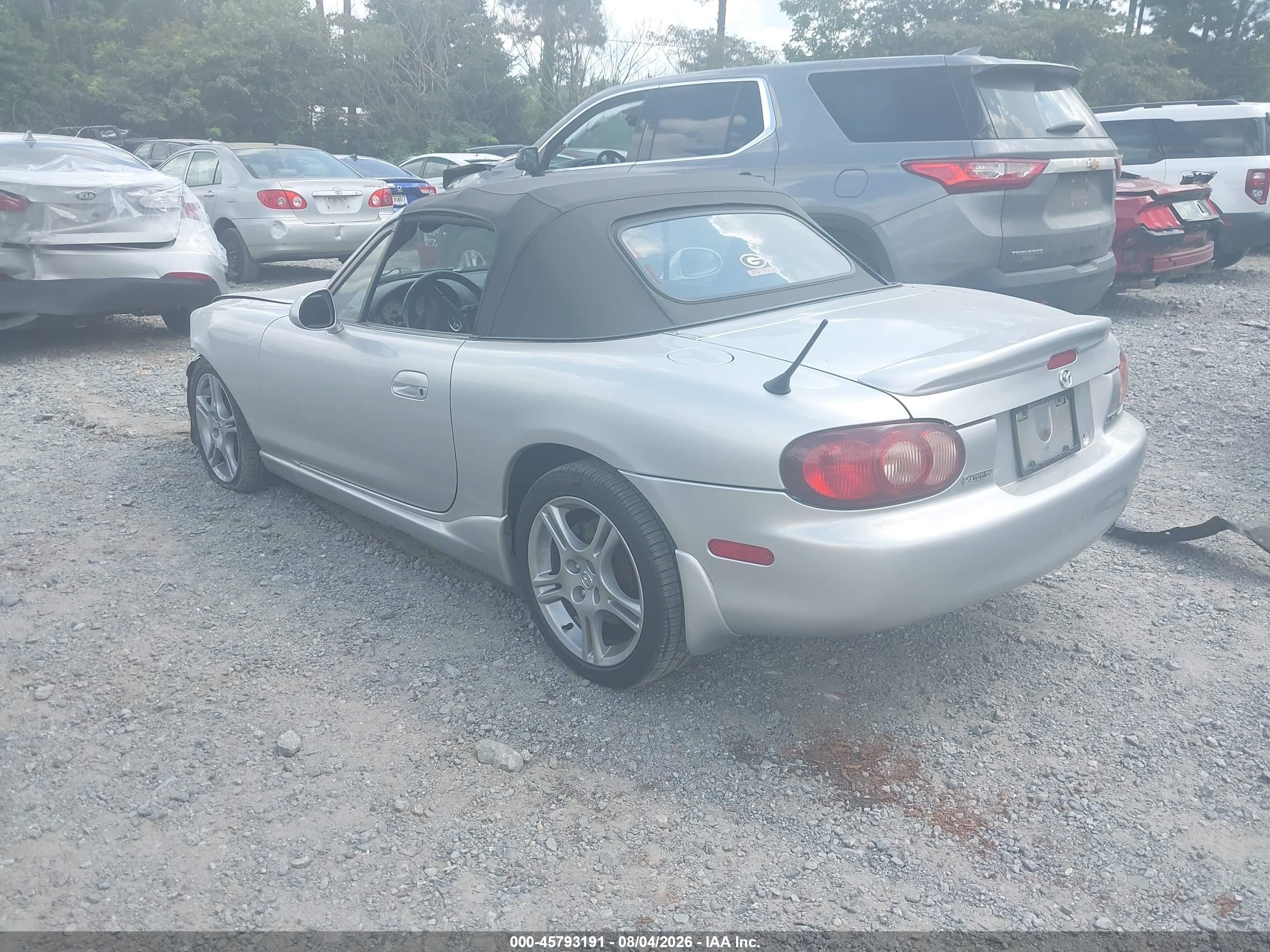 2005 Mazda Mx-5 Miata Cloth Silver vin: JM1NB353750414128
