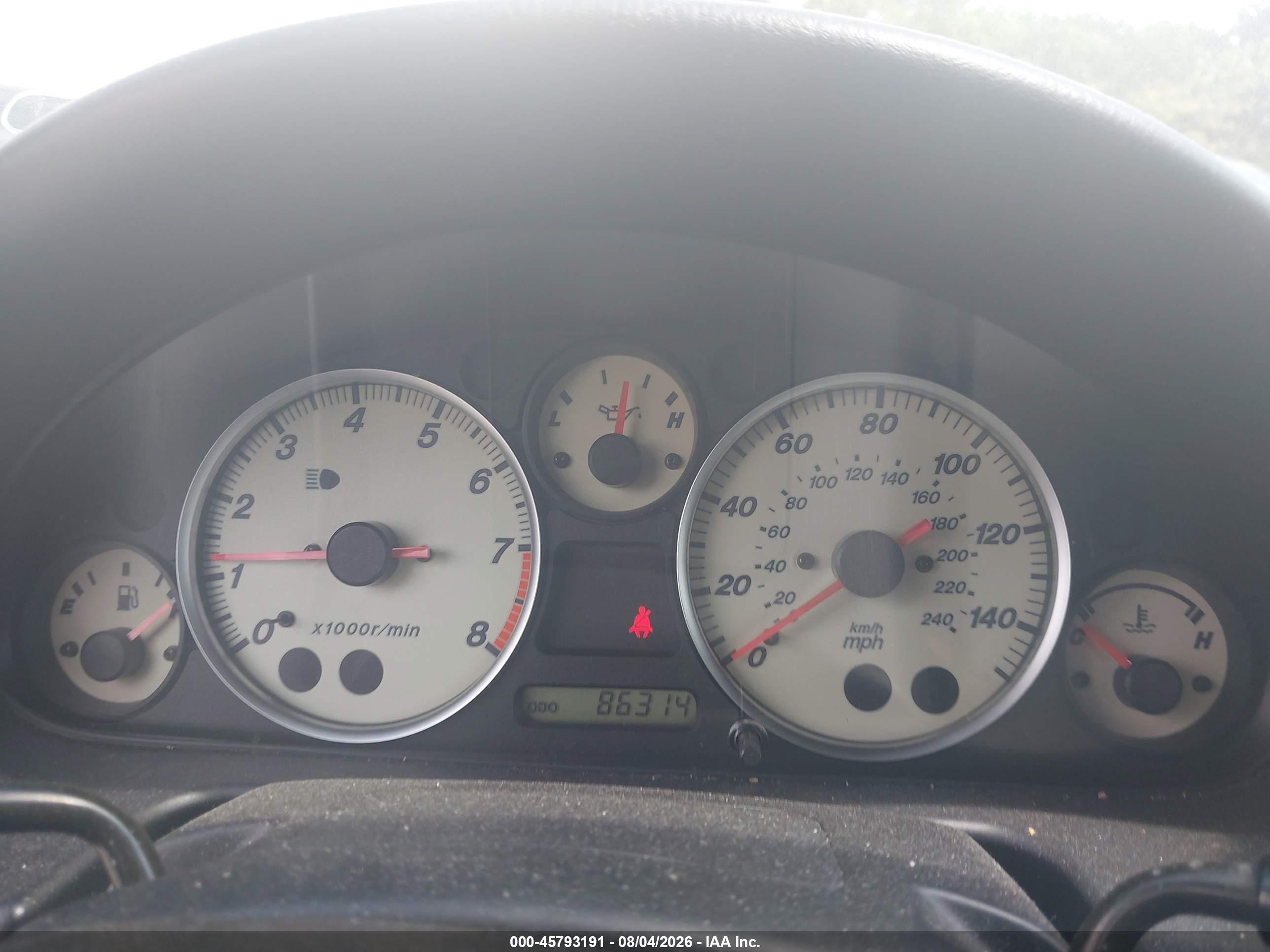 2005 Mazda Mx-5 Miata Cloth Silver vin: JM1NB353750414128