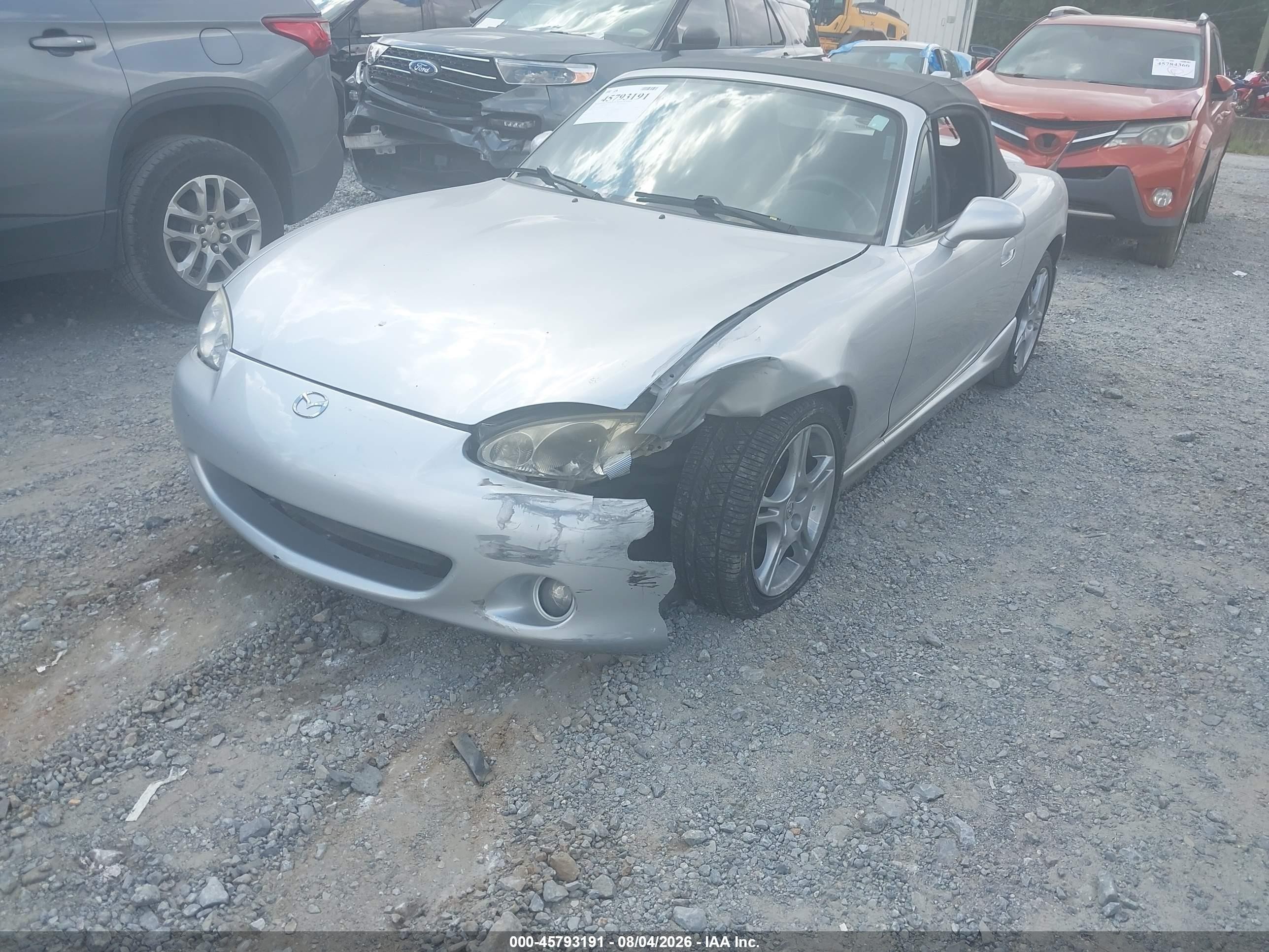 2005 Mazda Mx-5 Miata Cloth Silver vin: JM1NB353750414128