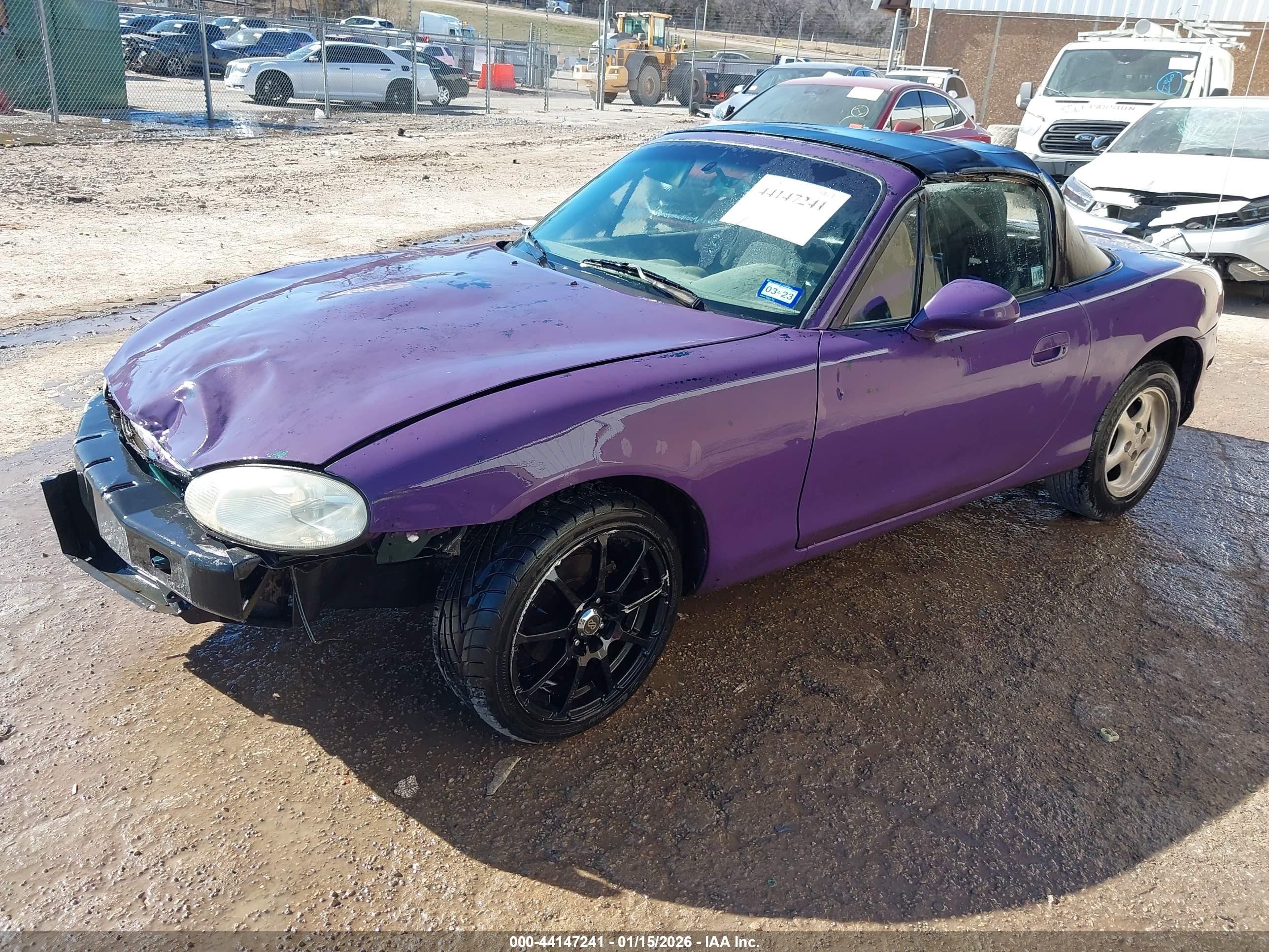 1999 Mazda Mx-5 Miata Leather Pkg/popular Equipment Pkg/sports Pkg/touring Pkg Purple vin: JM1NB3537X0104077