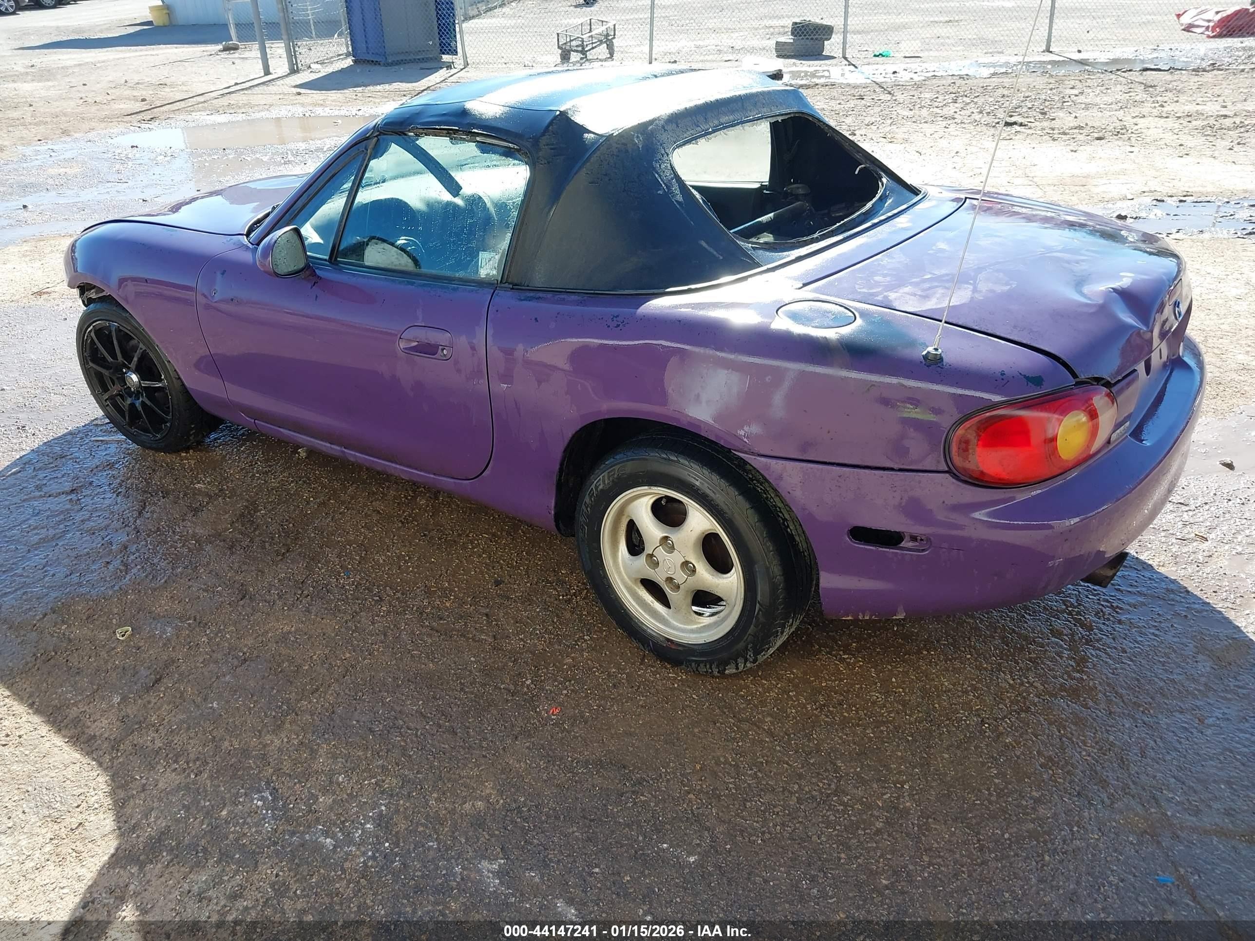 1999 Mazda Mx-5 Miata Leather Pkg/popular Equipment Pkg/sports Pkg/touring Pkg Purple vin: JM1NB3537X0104077