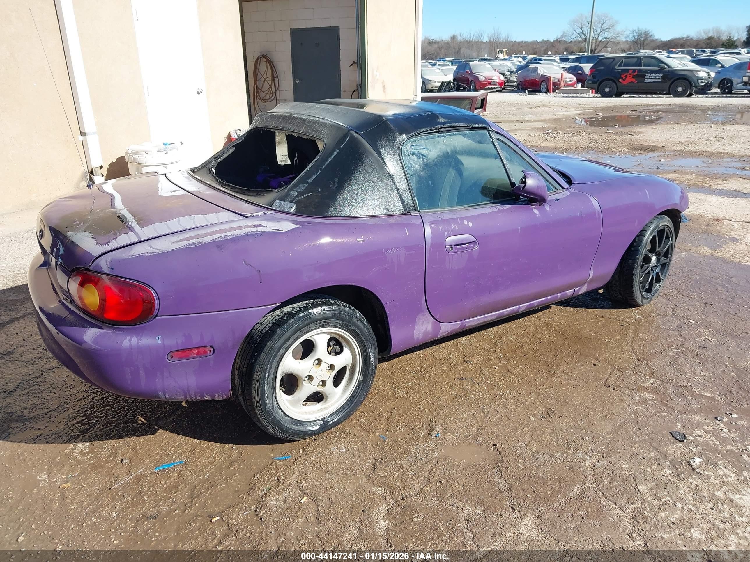 1999 Mazda Mx-5 Miata Leather Pkg/popular Equipment Pkg/sports Pkg/touring Pkg Purple vin: JM1NB3537X0104077
