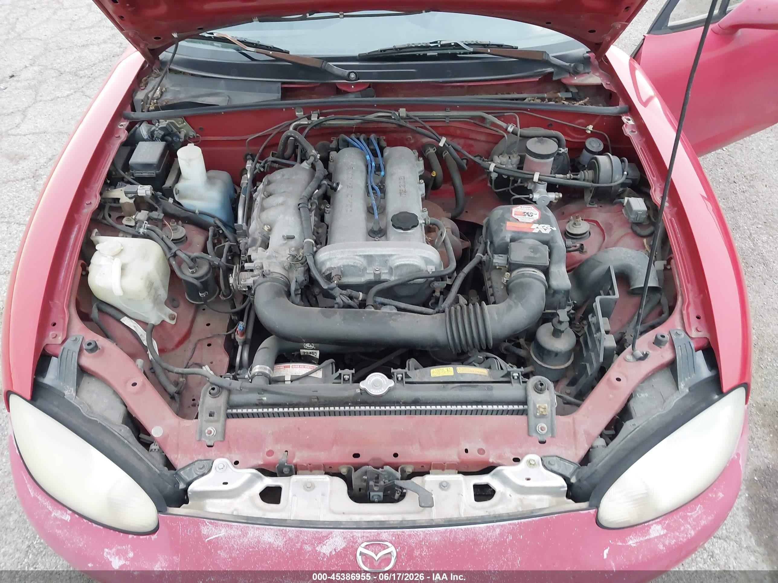 1999 Mazda Mx-5 Miata Leather/leather Pkg/popular Equip/sports Pkg/touring Pkg Red vin: JM1NB3537X0129691