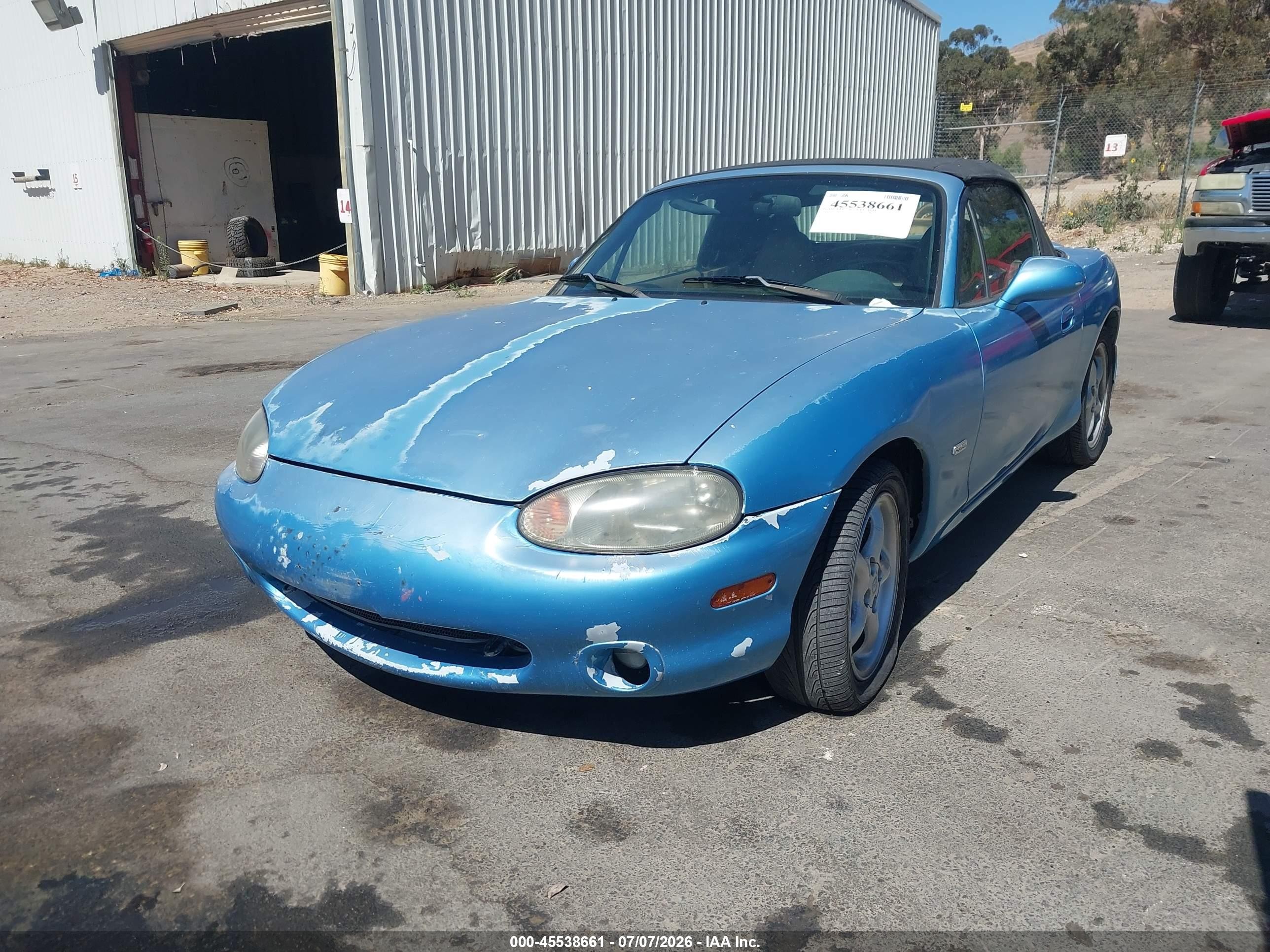 2000 Mazda Mx-5 Miata Ls/special Edition Blue vin: JM1NB3537Y0141731