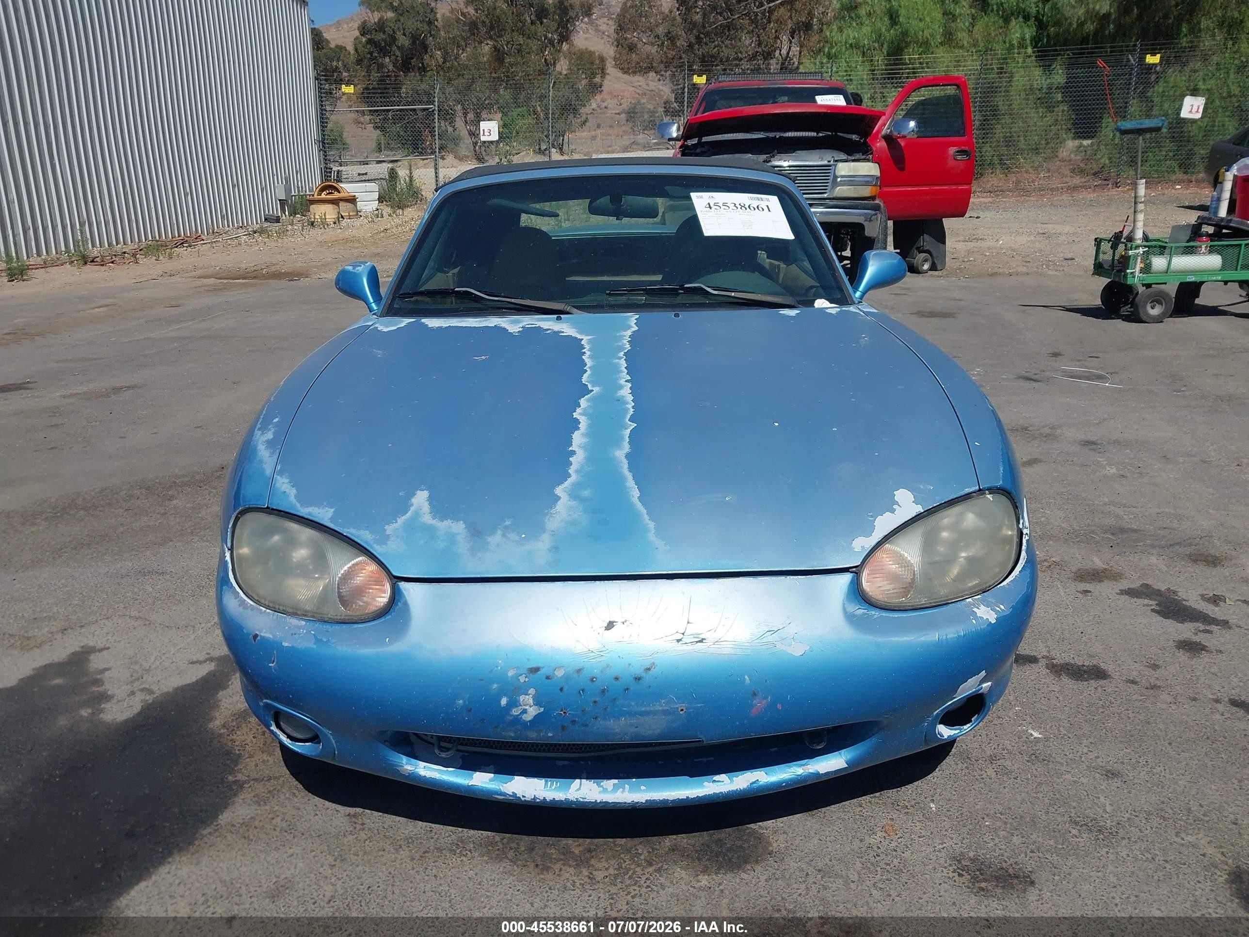 2000 Mazda Mx-5 Miata Ls/special Edition Blue vin: JM1NB3537Y0141731