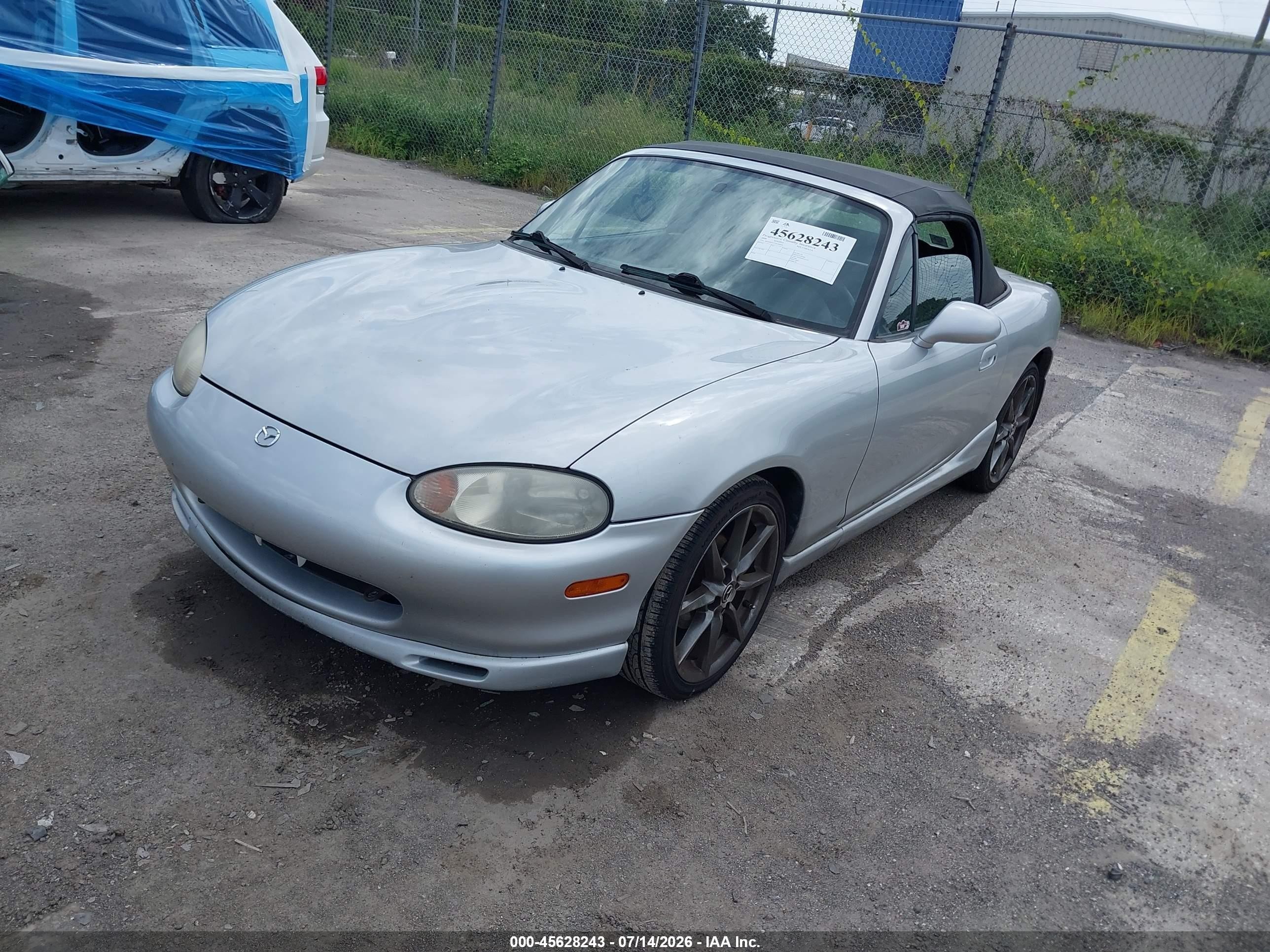 2000 Mazda Mx-5 Miata Ls/special Edition Silver vin: JM1NB3537Y0142930