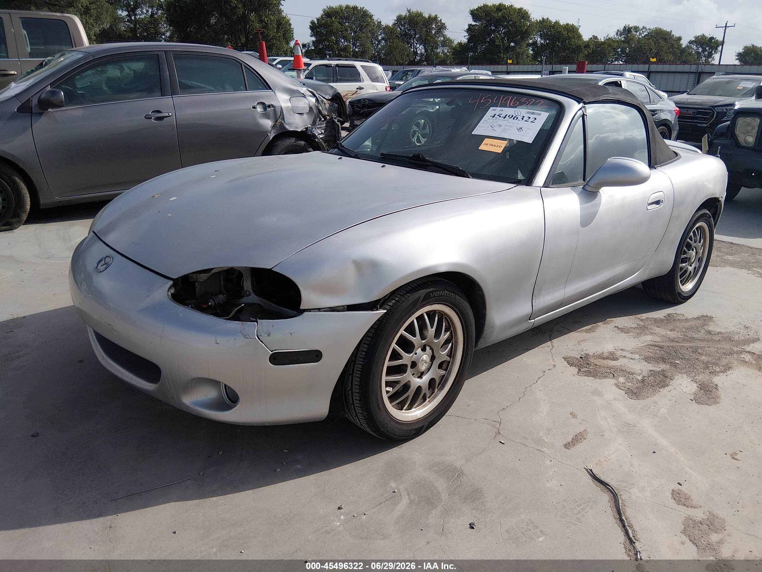2004 Mazda Mx-5 Miata Ls Silver vin: JM1NB353840401130