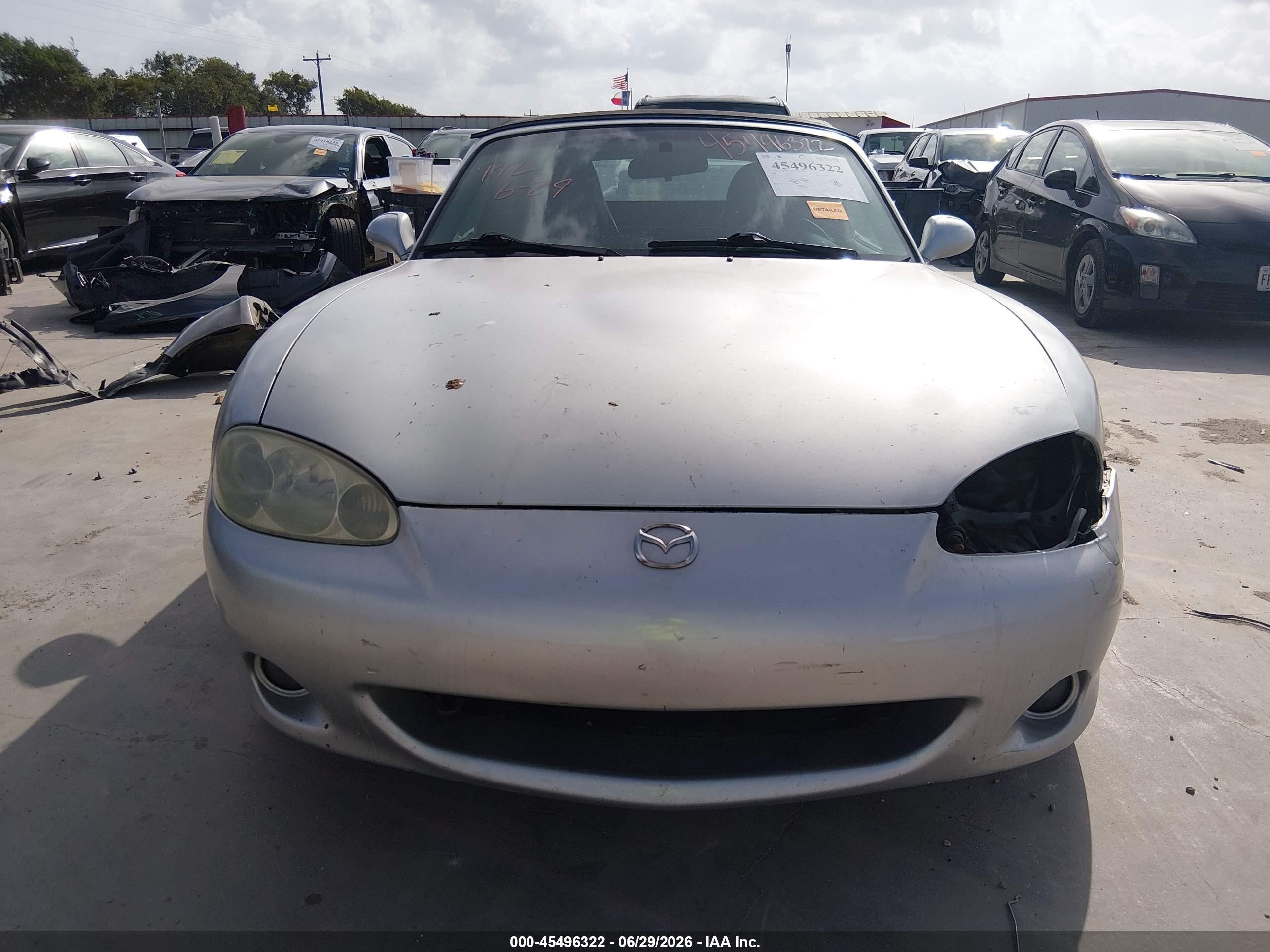 2004 Mazda Mx-5 Miata Ls Silver vin: JM1NB353840401130
