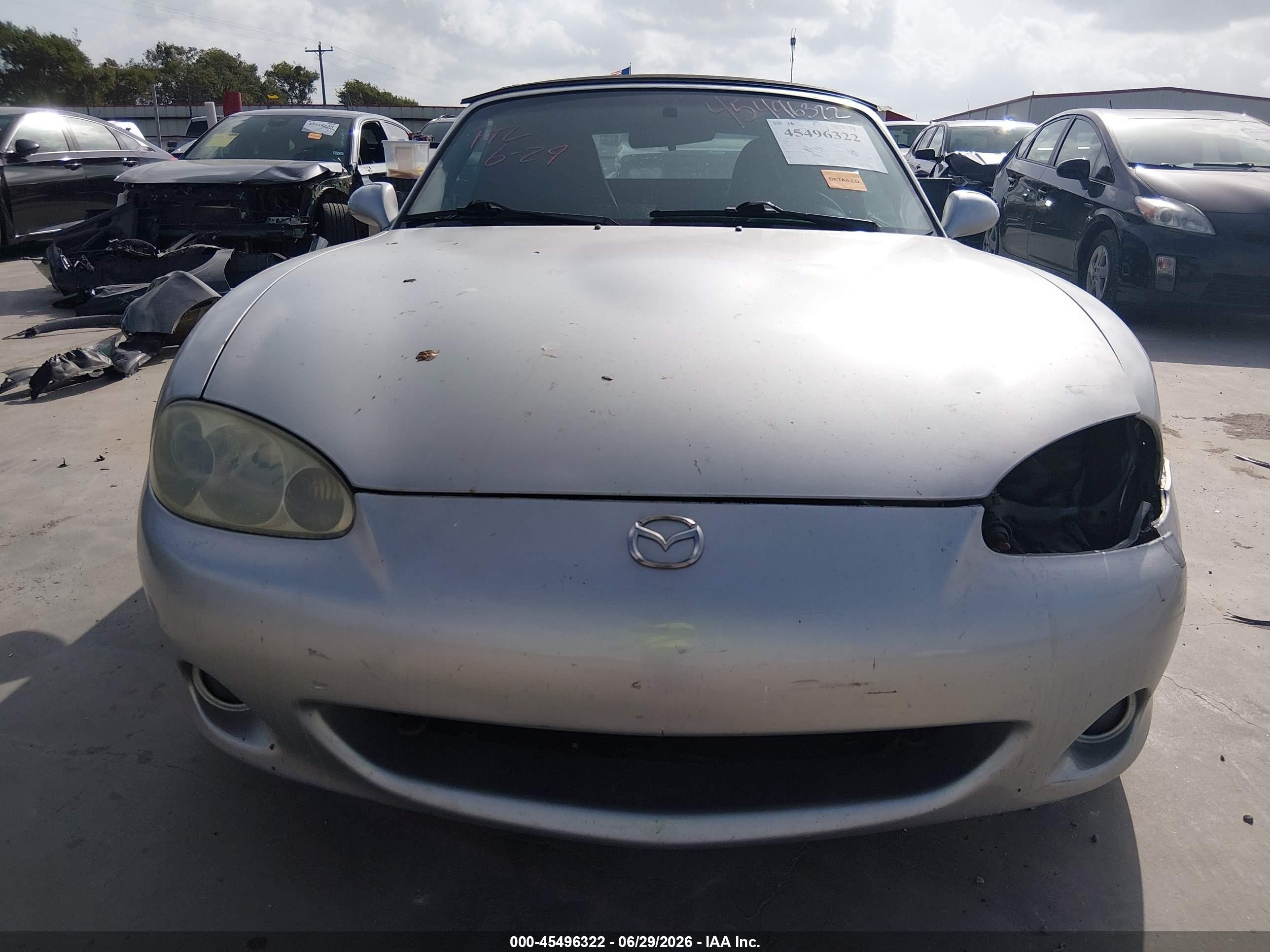 2004 Mazda Mx-5 Miata Ls Silver vin: JM1NB353840401130