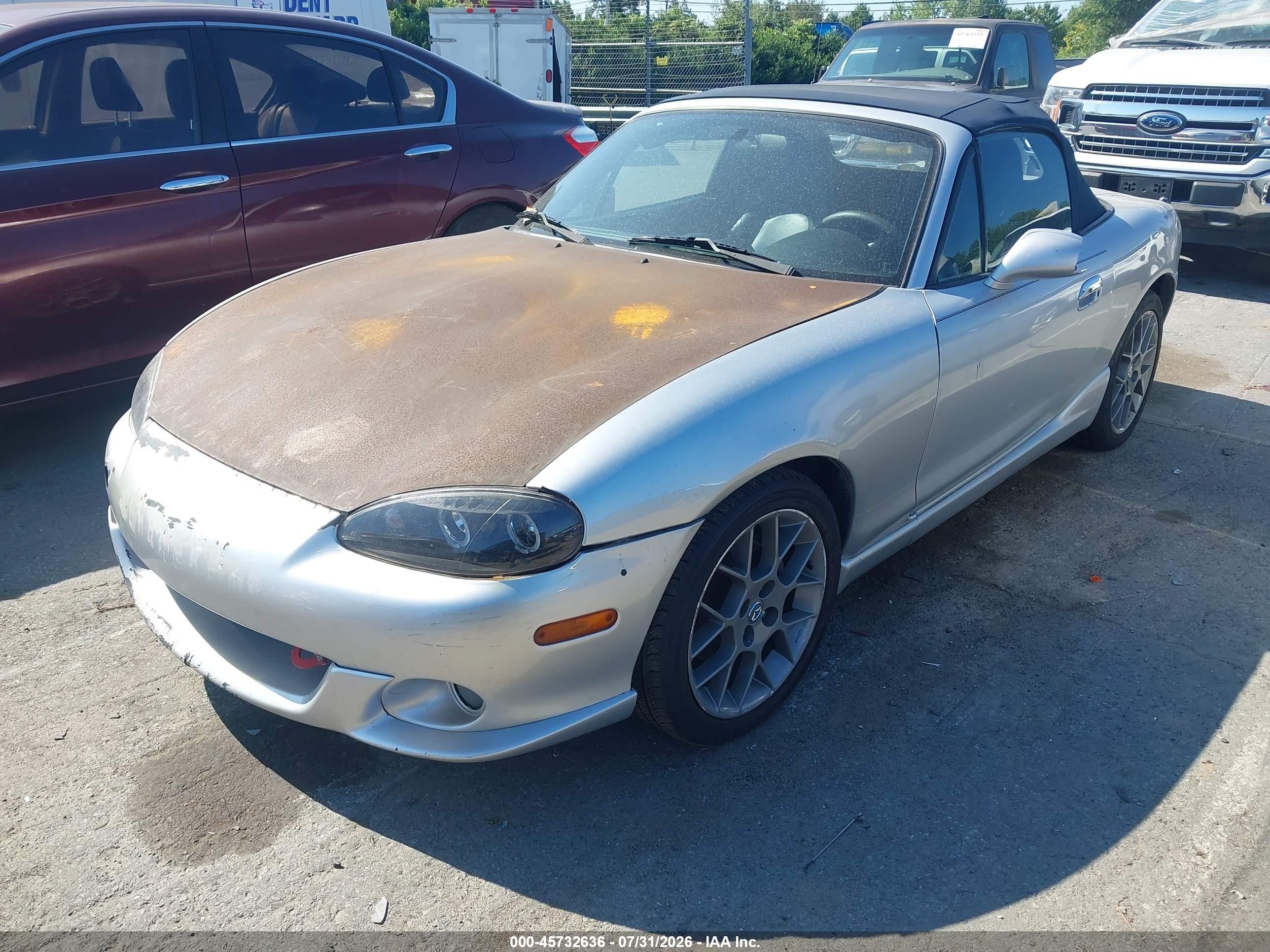 2004 Mazda Mx-5 Miata Cloth Silver vin: JM1NB353840402990