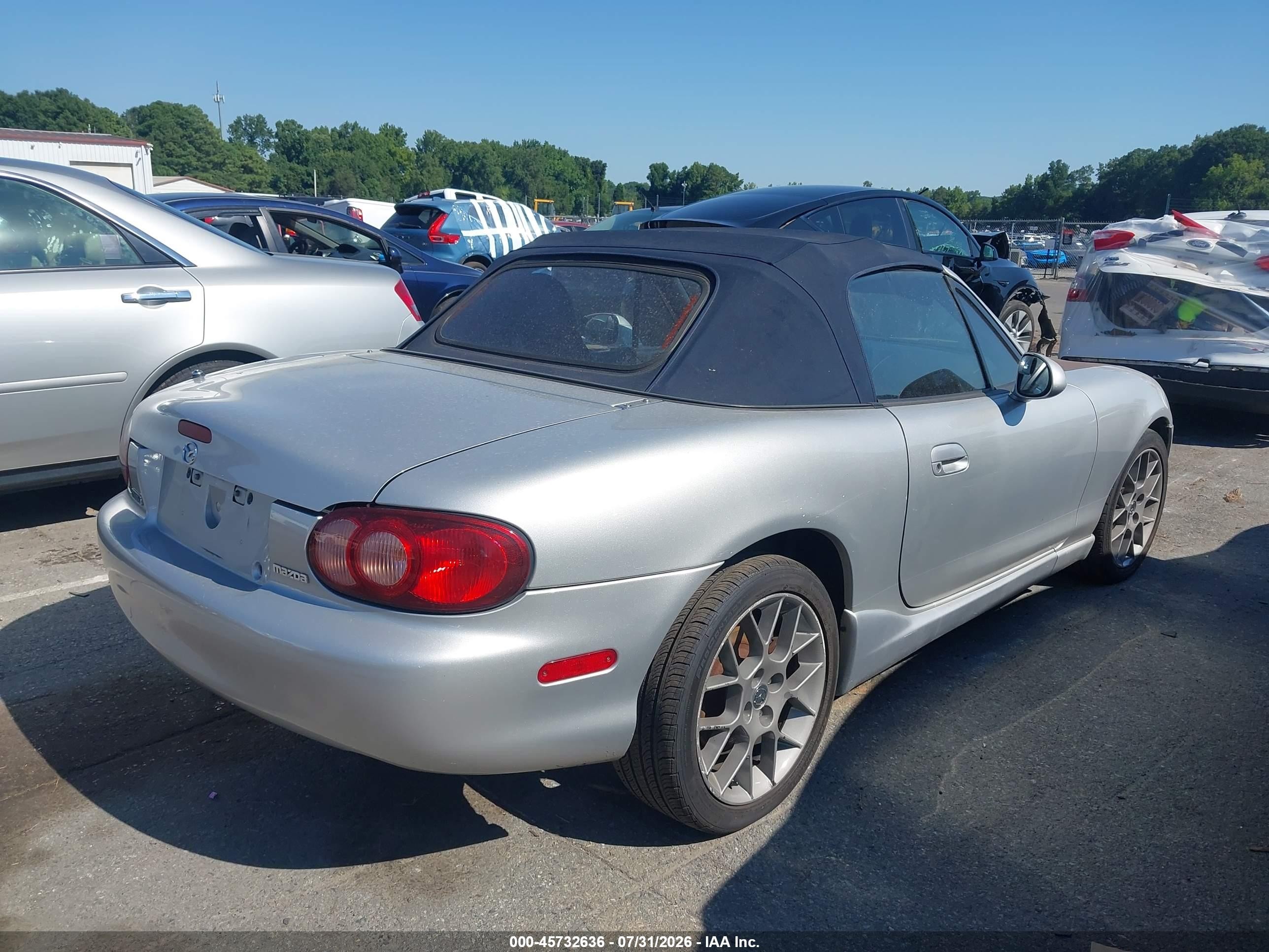 2004 Mazda Mx-5 Miata Cloth Silver vin: JM1NB353840402990