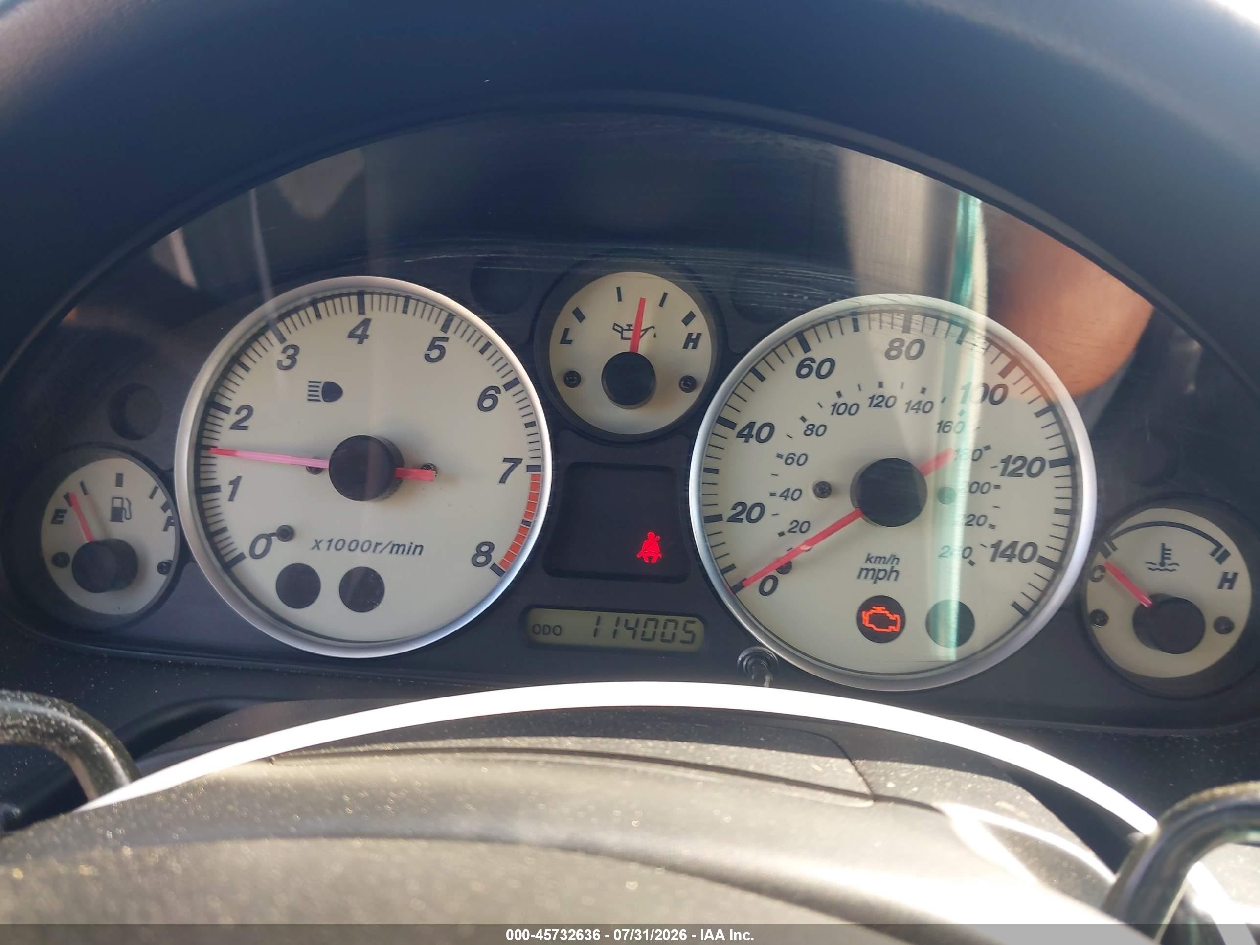 2004 Mazda Mx-5 Miata Cloth Silver vin: JM1NB353840402990