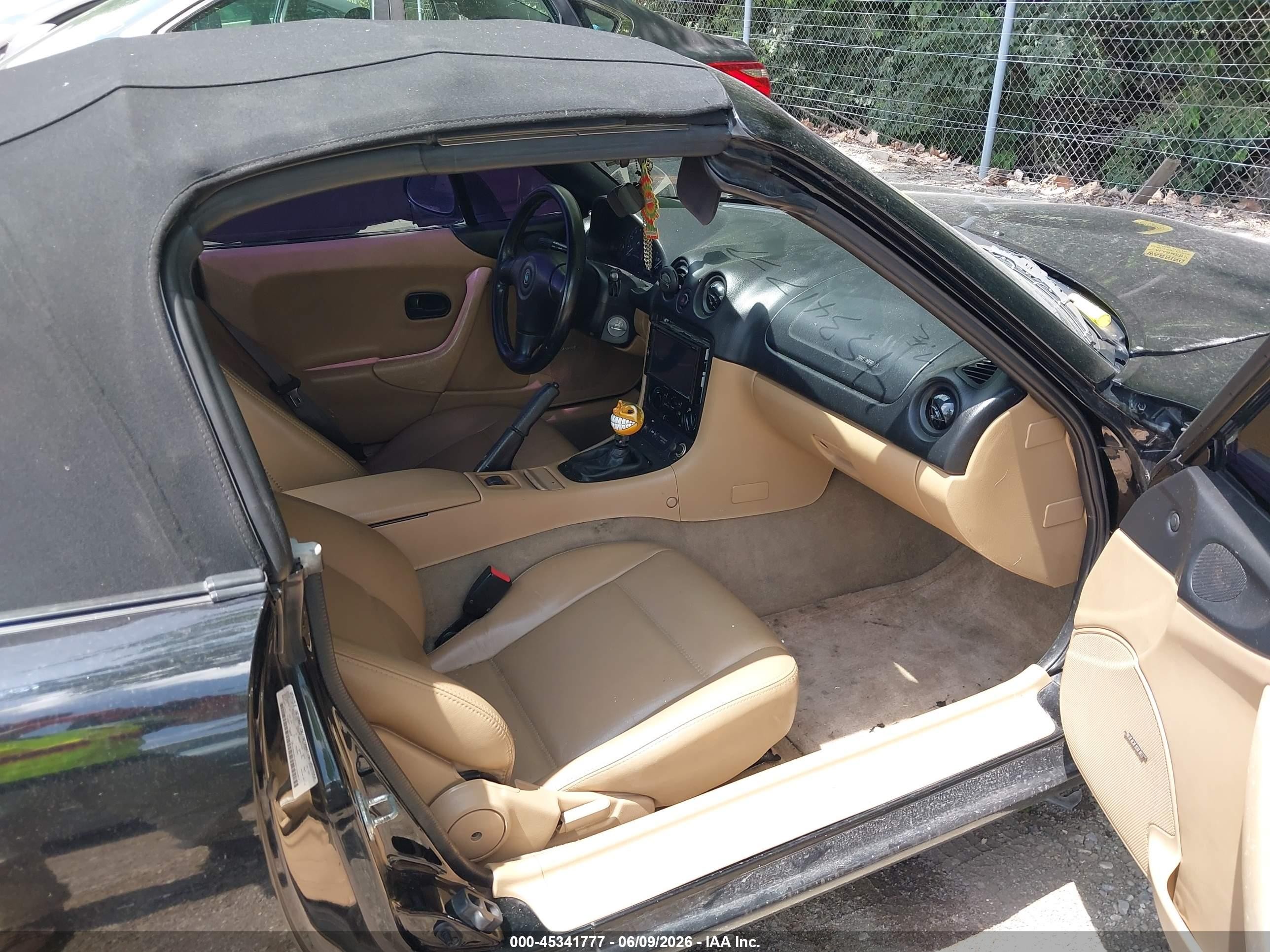 1999 Mazda Mx-5 Miata Leather Pkg/popular Equipment Pkg/sports Pkg/touring Pkg Black vin: JM1NB3538X0103357