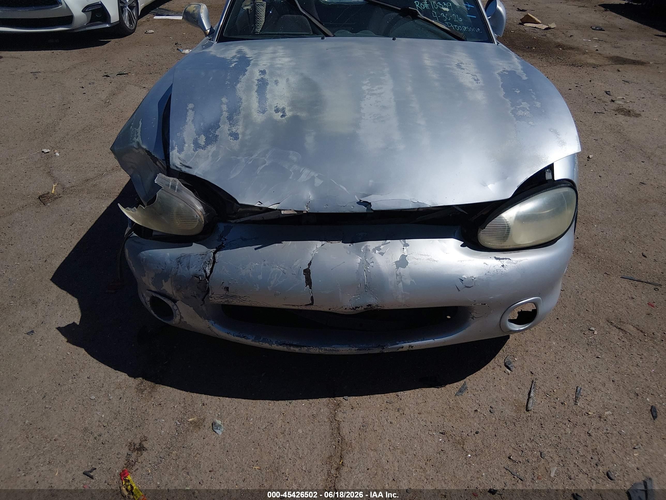 2000 Mazda Mx-5 Miata Ls/special Edition Silver vin: JM1NB3538Y0149661
