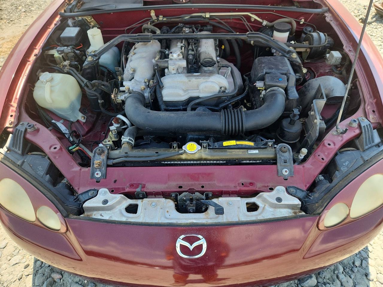 2003 Mazda Mx-5 Miata Base Maroon vin: JM1NB353930303660