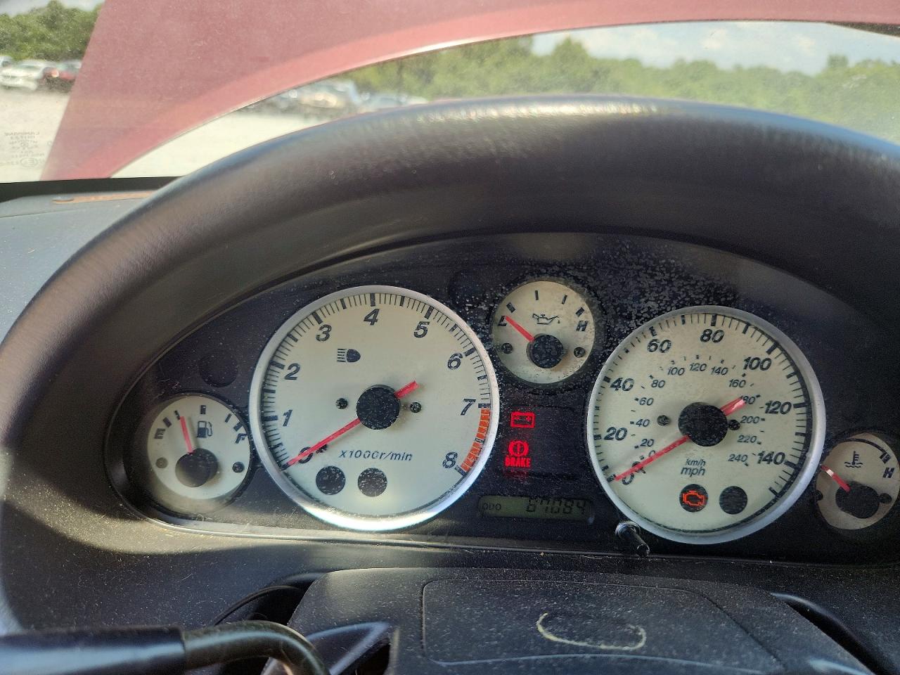 2003 Mazda Mx-5 Miata Base Maroon vin: JM1NB353930303660