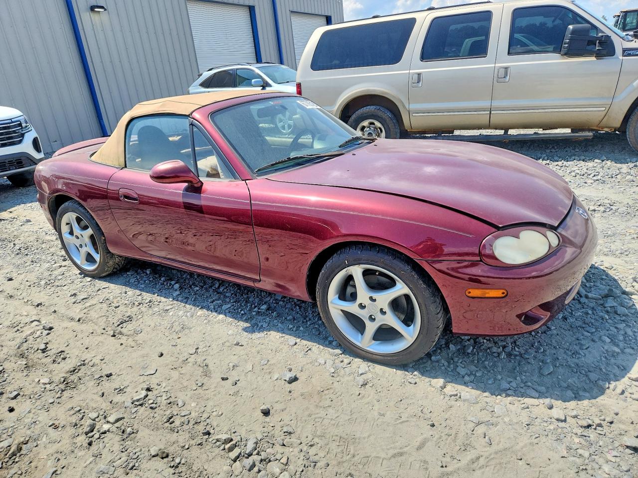 2003 Mazda Mx-5 Miata Base Maroon vin: JM1NB353930303660