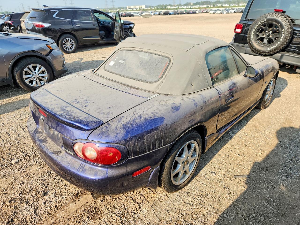 2003 Mazda Mx-5 Miata Base Blue vin: JM1NB353930305098