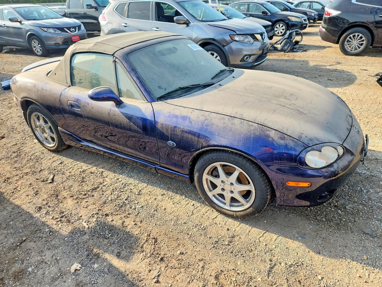 2003 Mazda Mx-5 Miata Base Blue vin: JM1NB353930305098