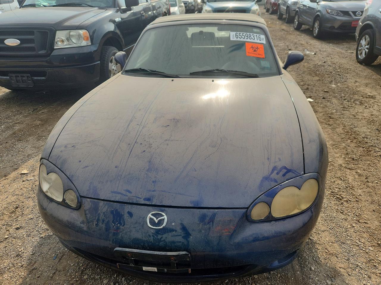 2003 Mazda Mx-5 Miata Base Blue vin: JM1NB353930305098